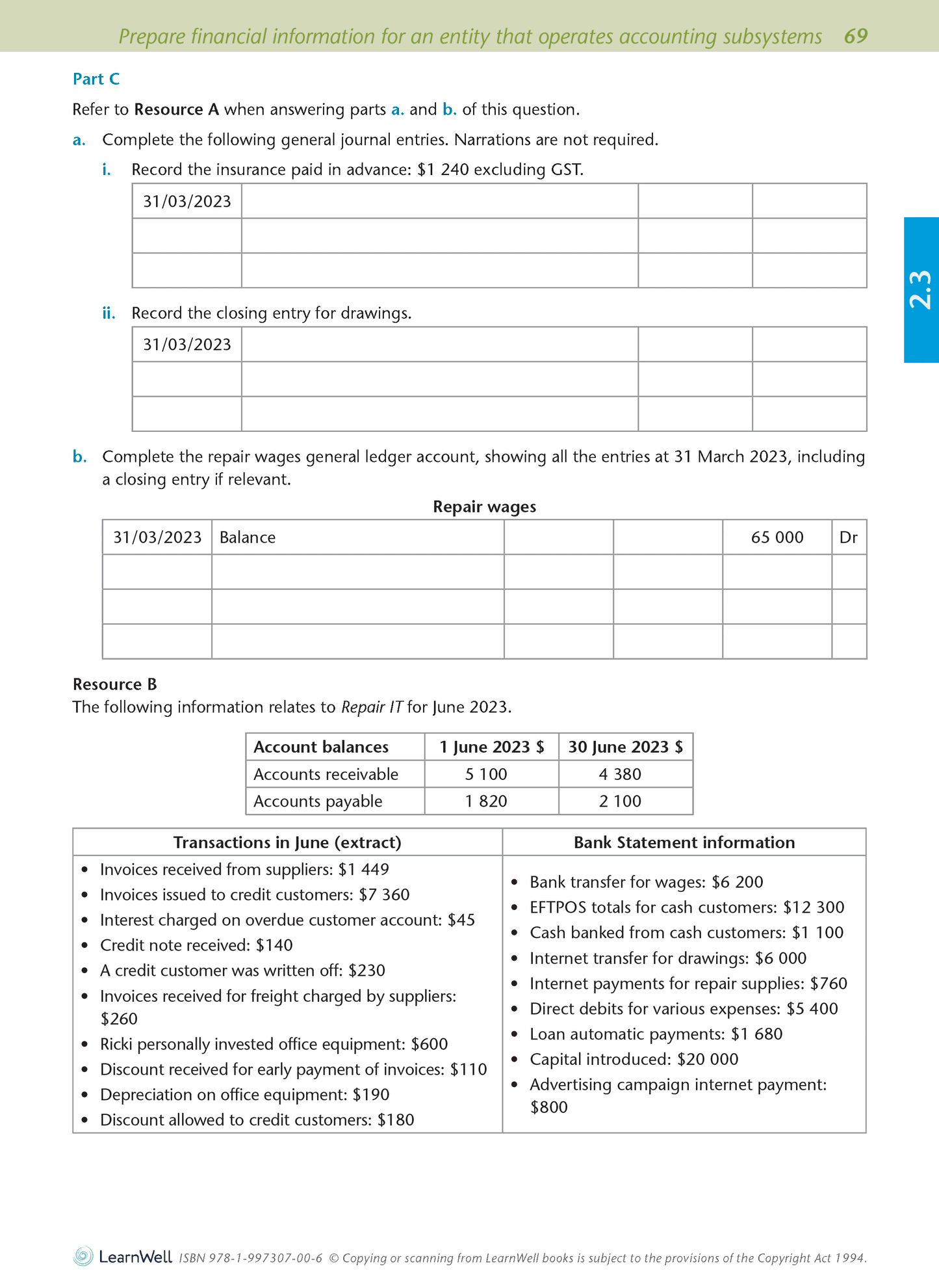 Level 2 Accounting AME Workbook
