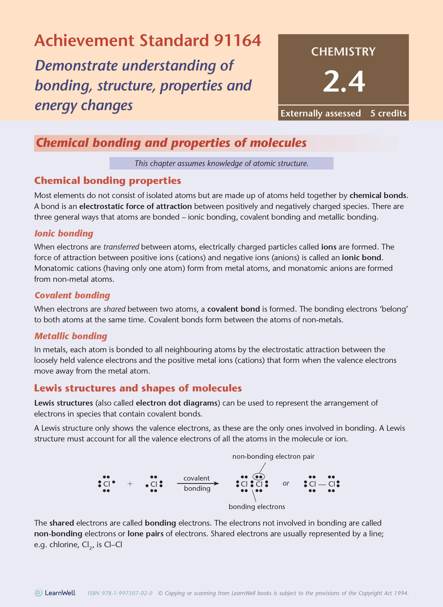Level 2 Chemistry AME Workbook