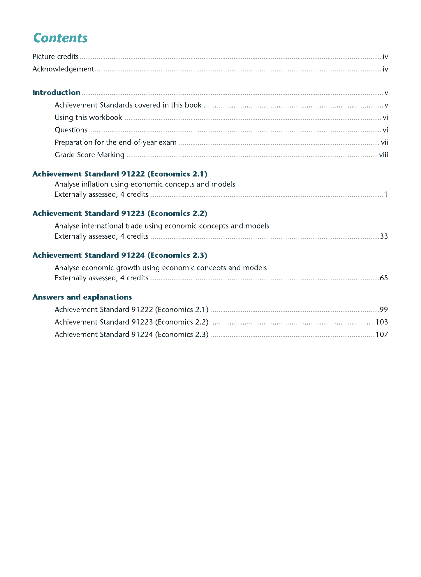 Level 2 Economics AME Workbook