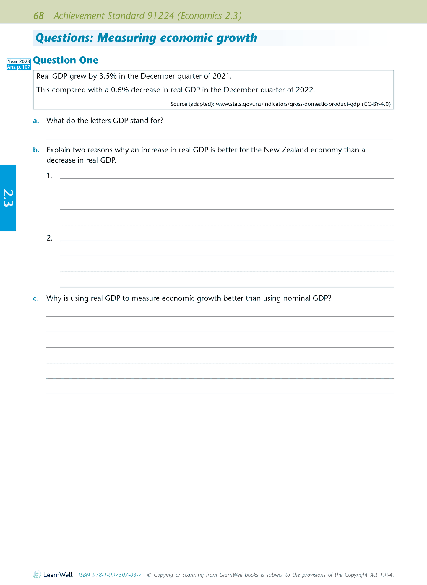 Level 2 Economics AME Workbook