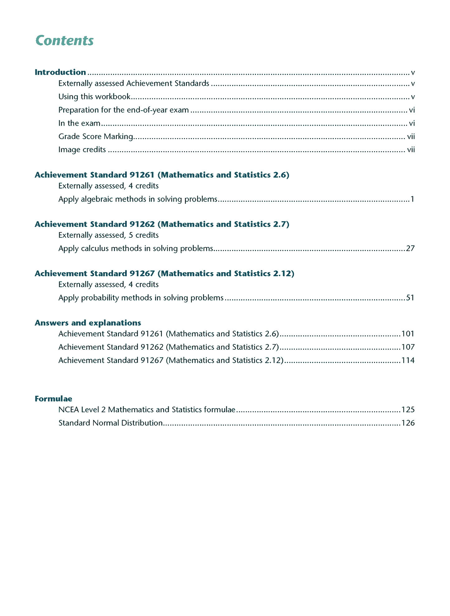Level 2 Mathematics and Statistics AME Workbook