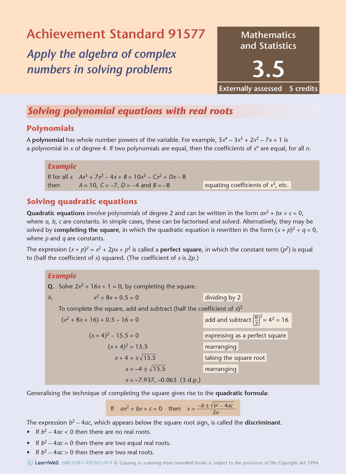 Level 3 Calculus AME Workbook