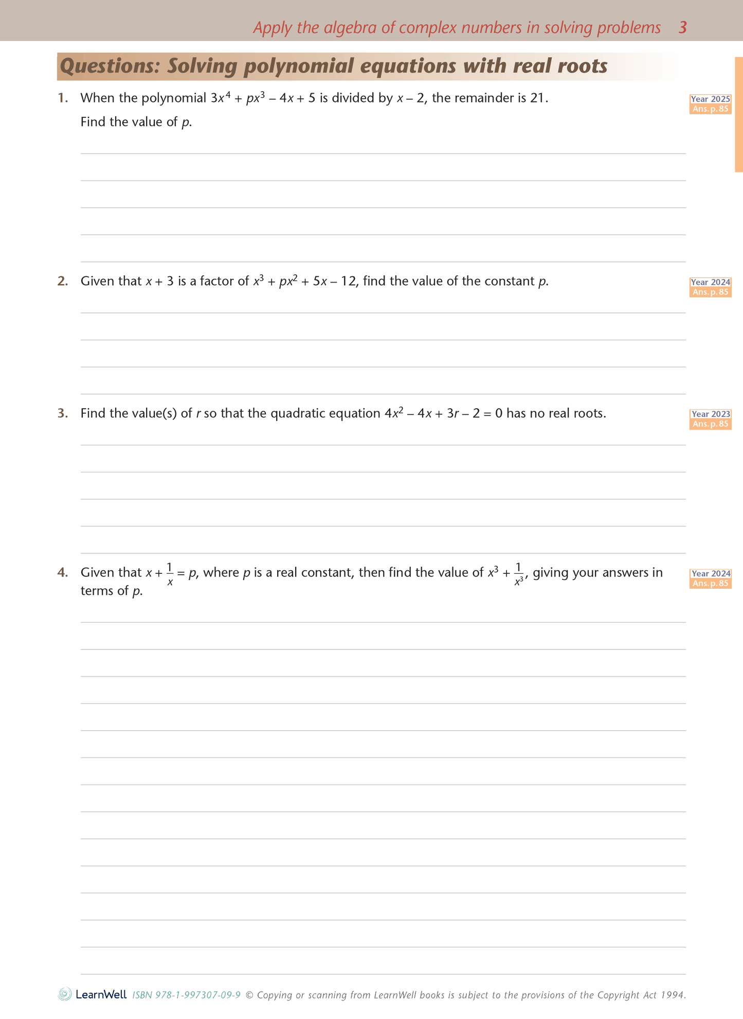 Level 3 Calculus AME Workbook