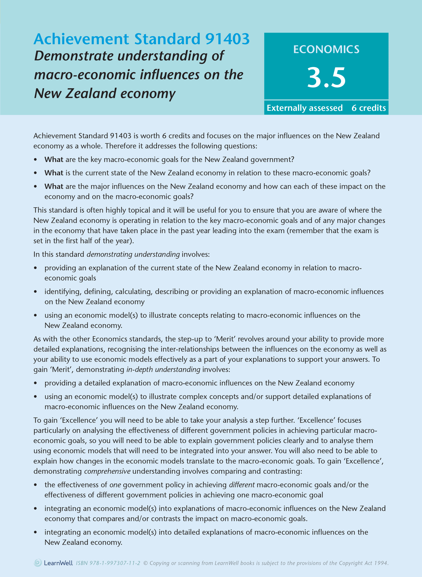 Level 3 Economics AME Workbook