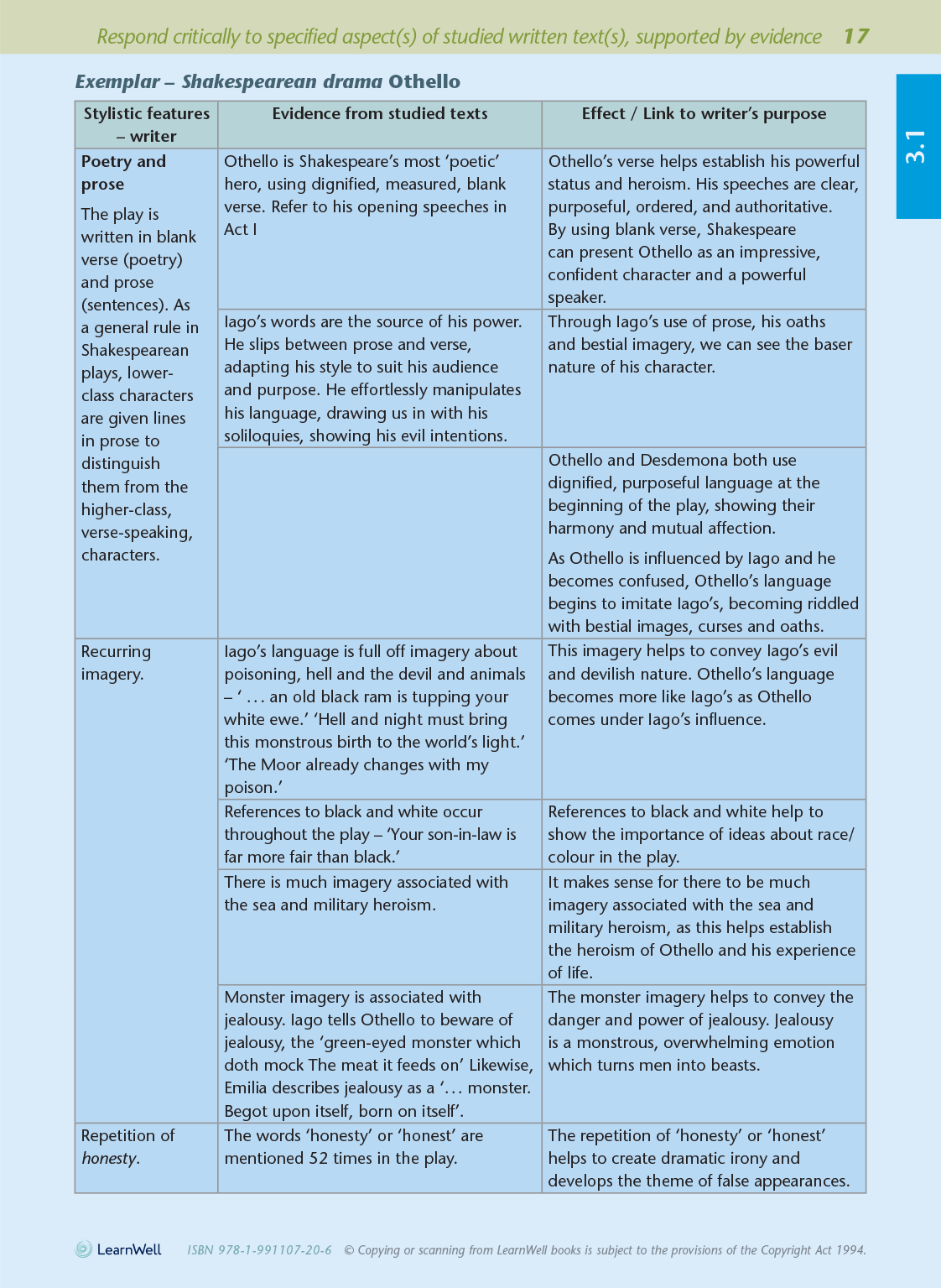 Level 3 English AME Workbook