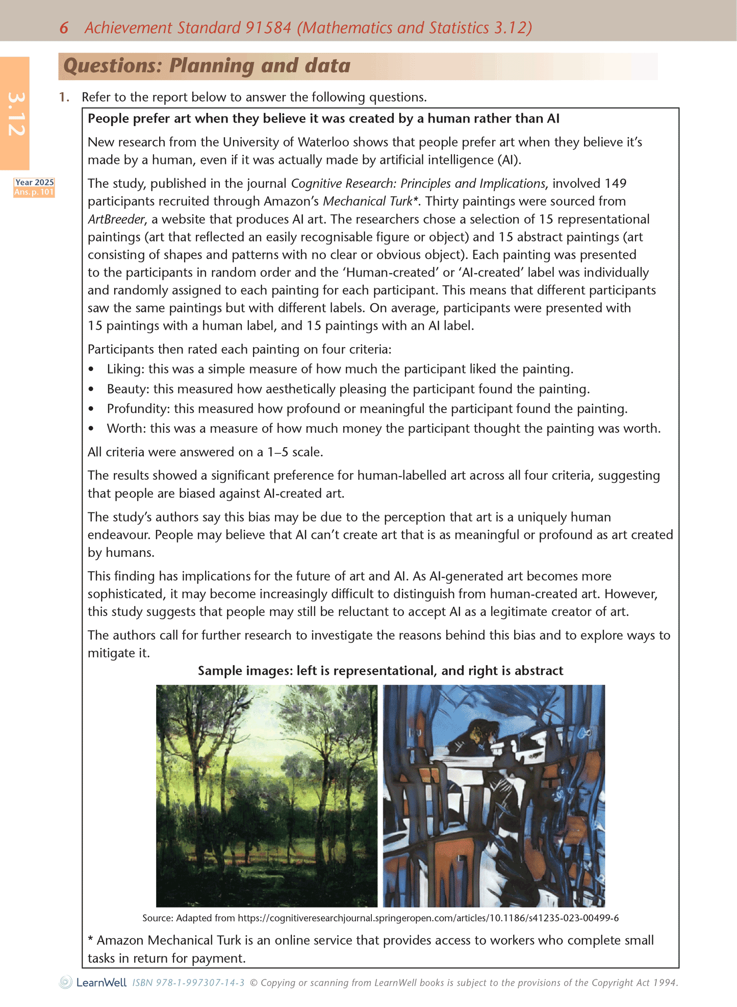 Level 3 Statistics AME Workbook