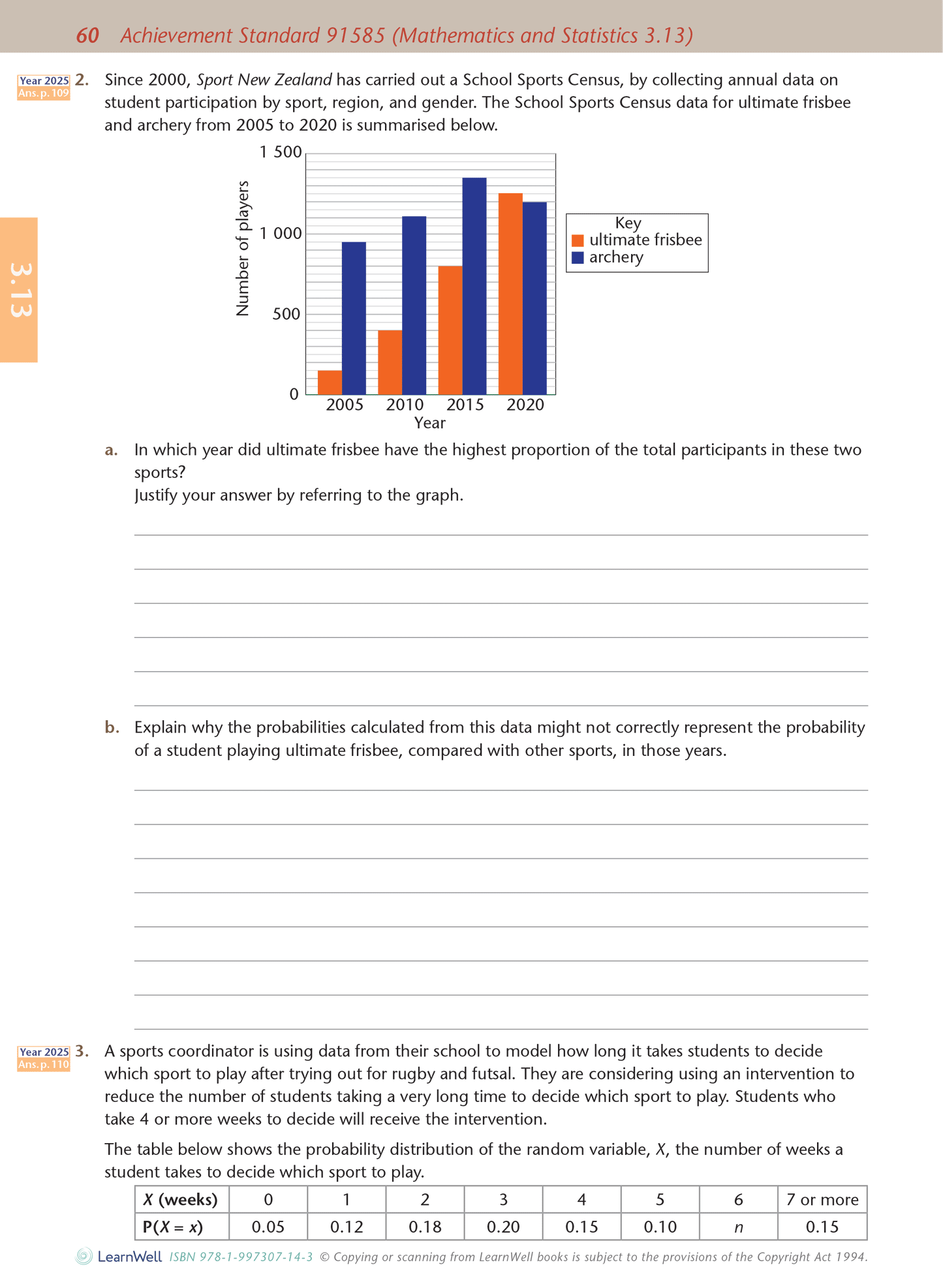 Level 3 Statistics AME Workbook