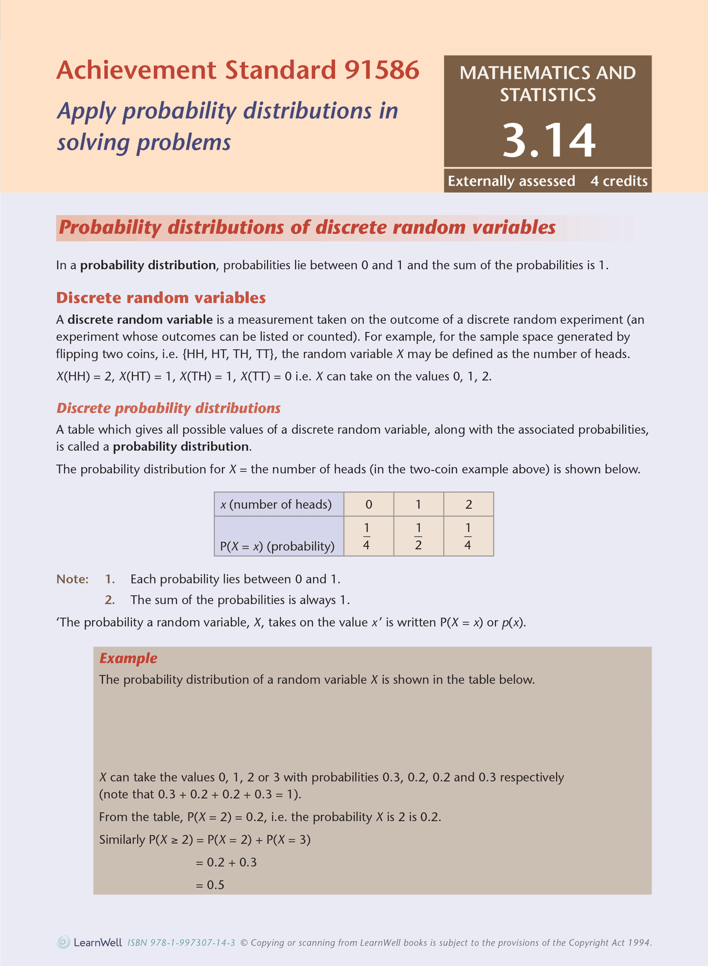 Level 3 Statistics AME Workbook