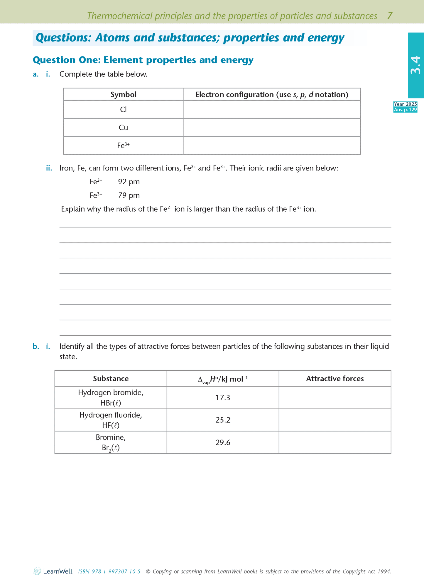 Level 3 Chemistry AME Workbook