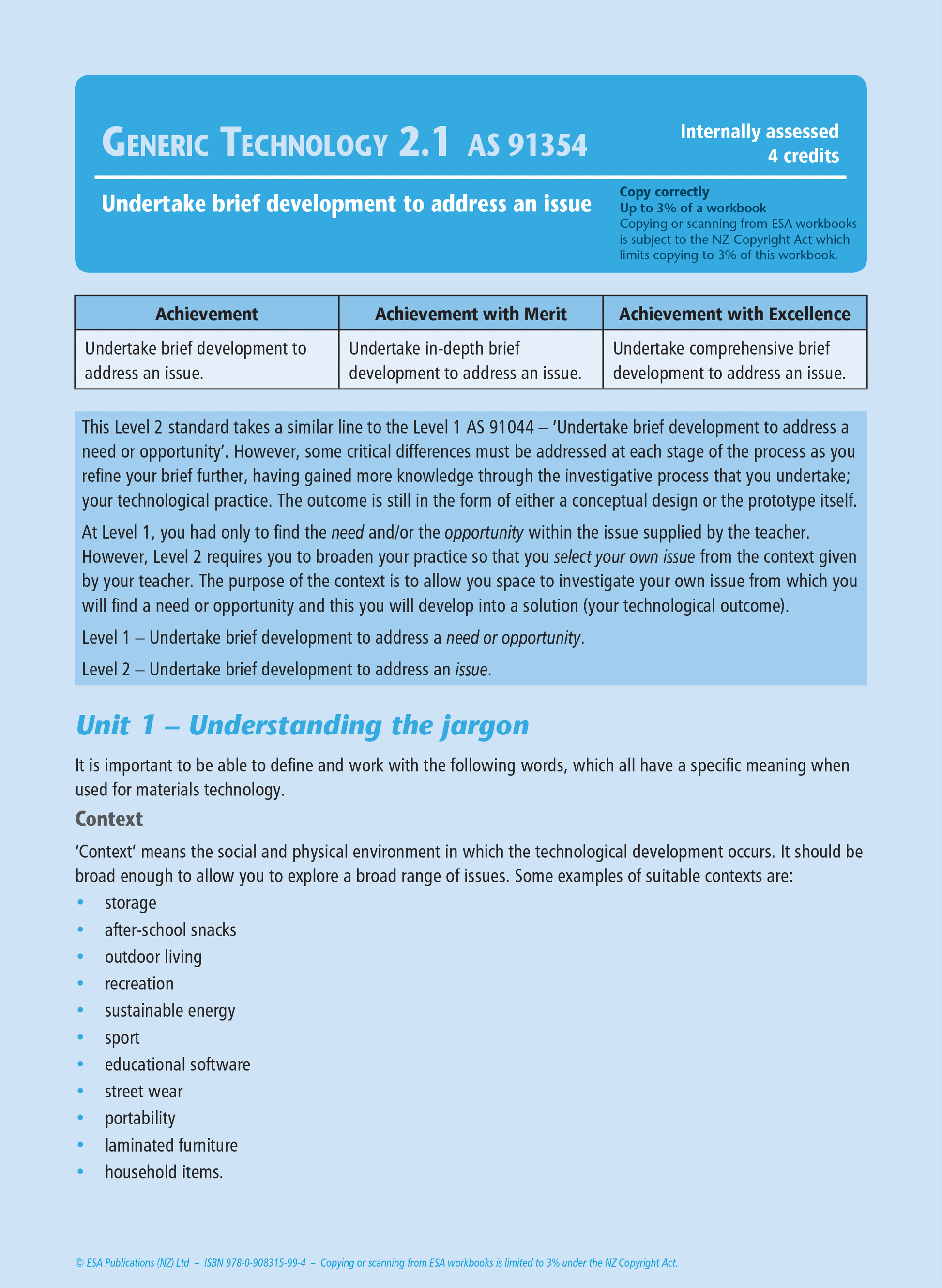 Level 2 Materials Technology Learning Workbook - SPECIAL (damaged