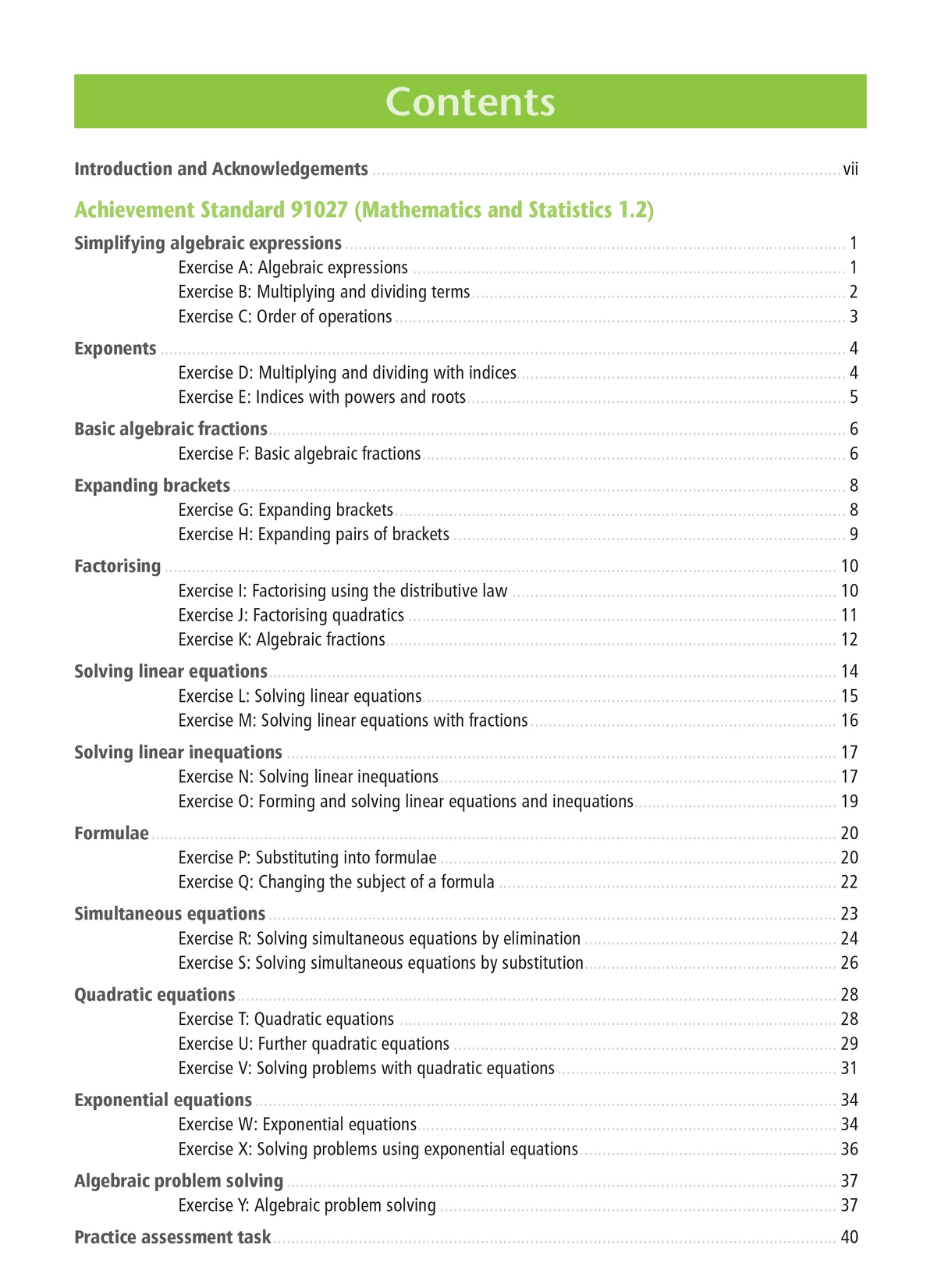 Level 1 Mathematics Externals Learning Workbook Learnwell