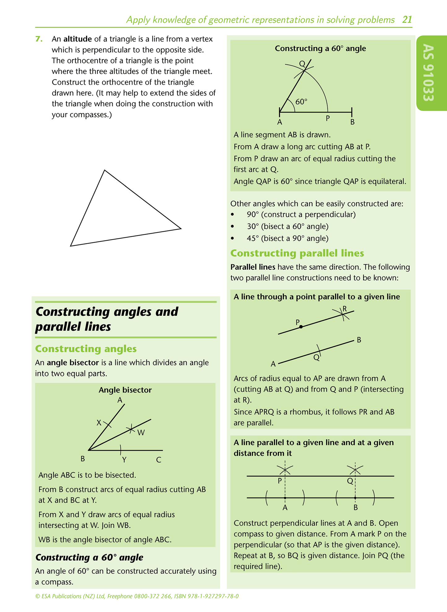 Level 1 Geometric Representations 1.8 Learning Workbook