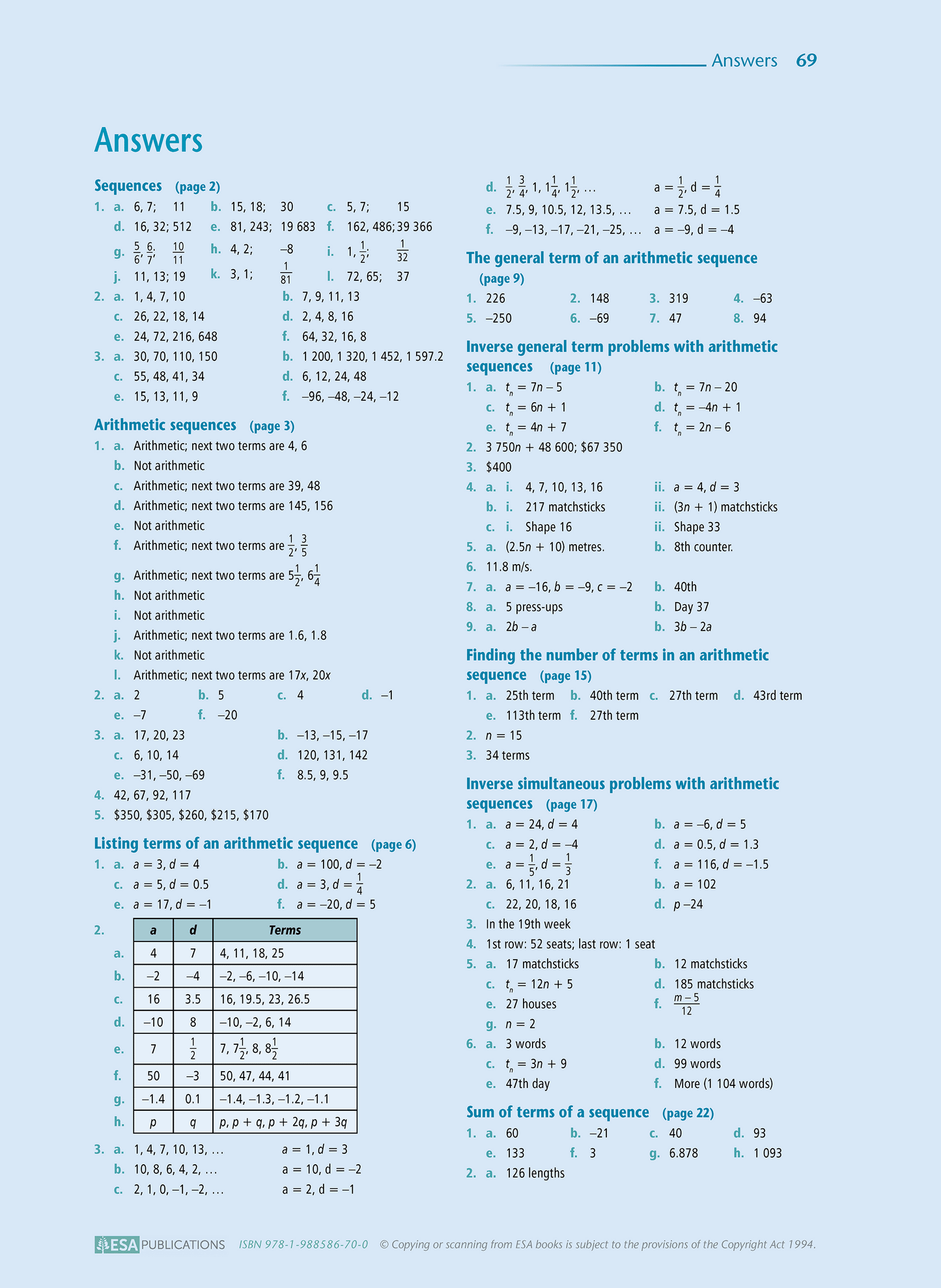 Level 2 Sequences and Series 2.3 Learning Workbook