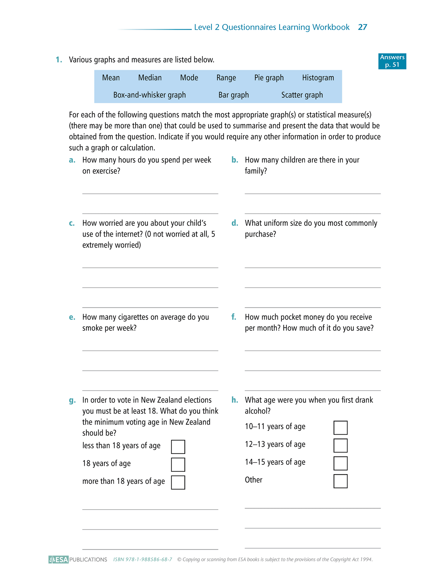 Level 2 Questionnaires 2.8 Learning Workbook