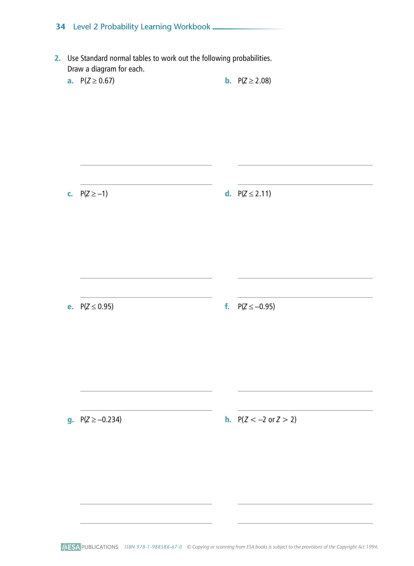 Level 2 Probability 2.12 Learning Workbook