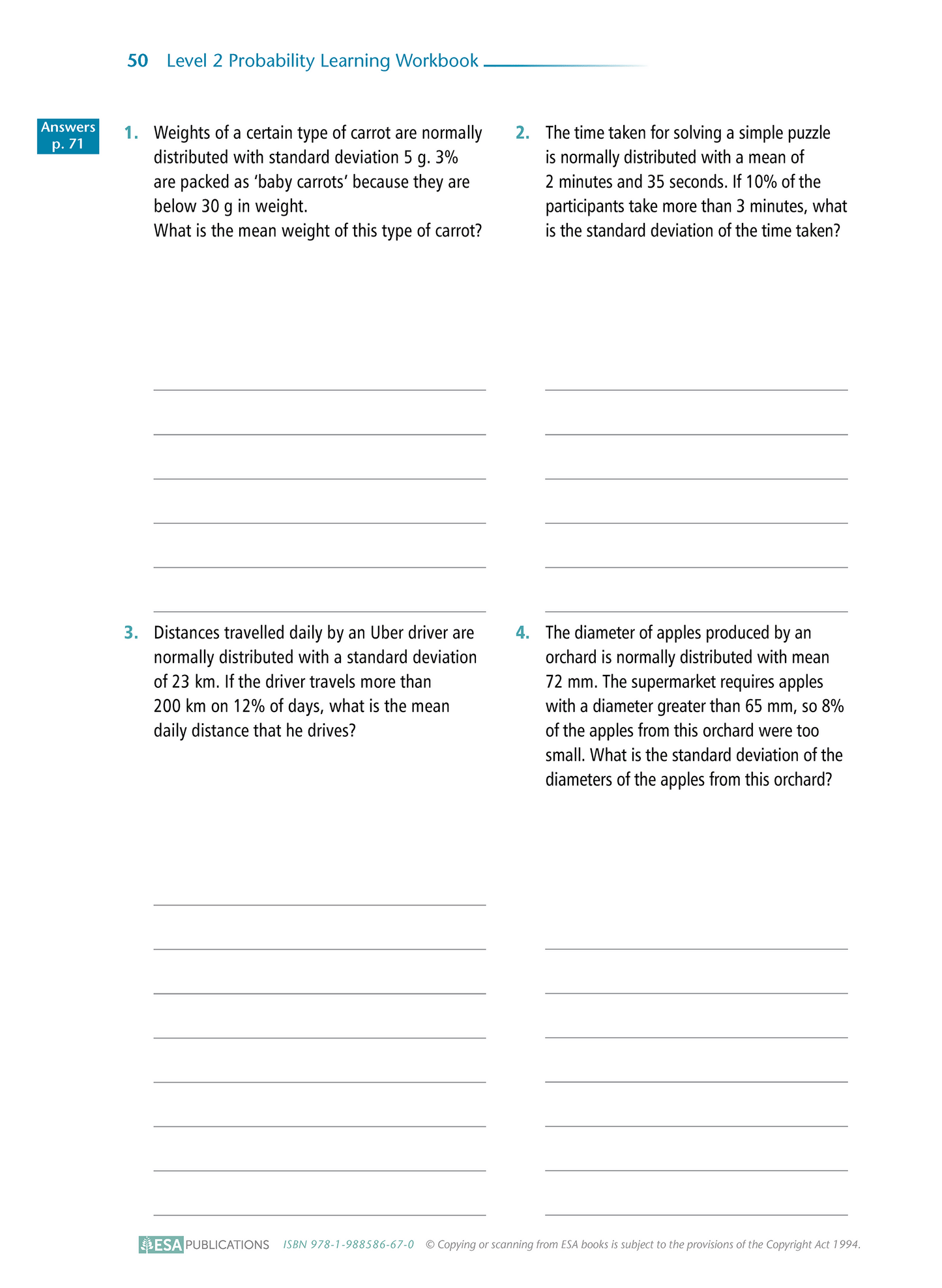 Level 2 Probability 2.12 Learning Workbook