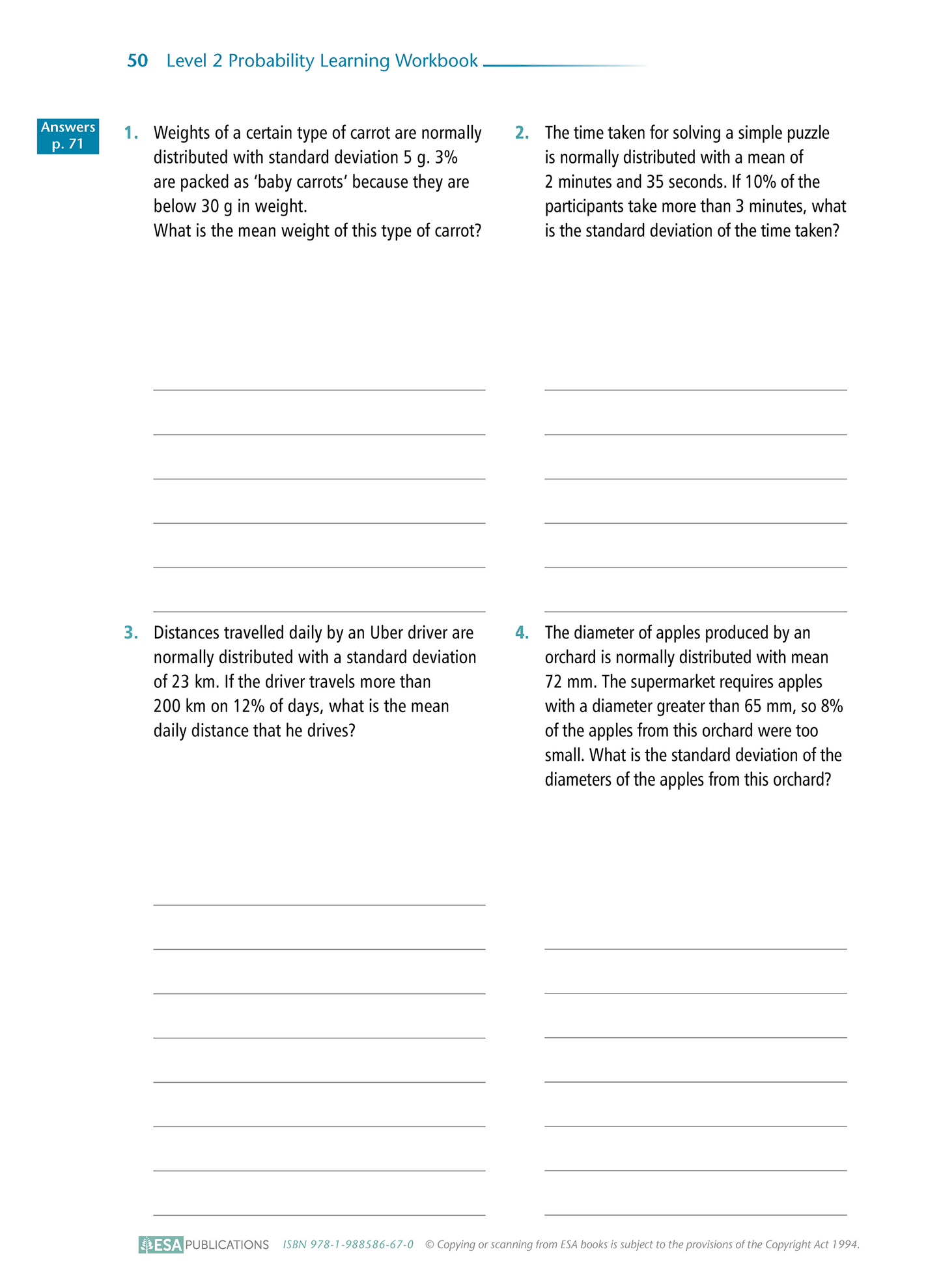 Level 2 Probability 2.12 Learning Workbook - SPECIAL (damaged stock at $5 each)