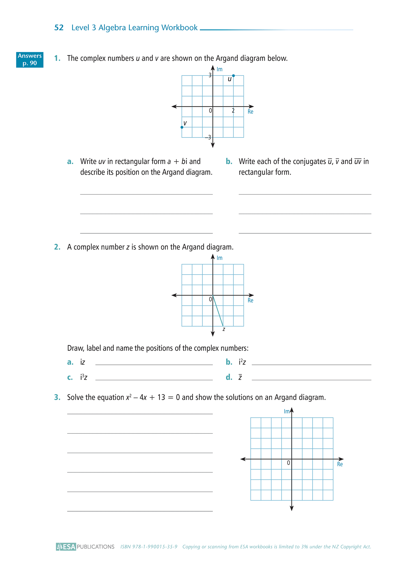 Level 3 Algebra 3.5 Learning Workbook