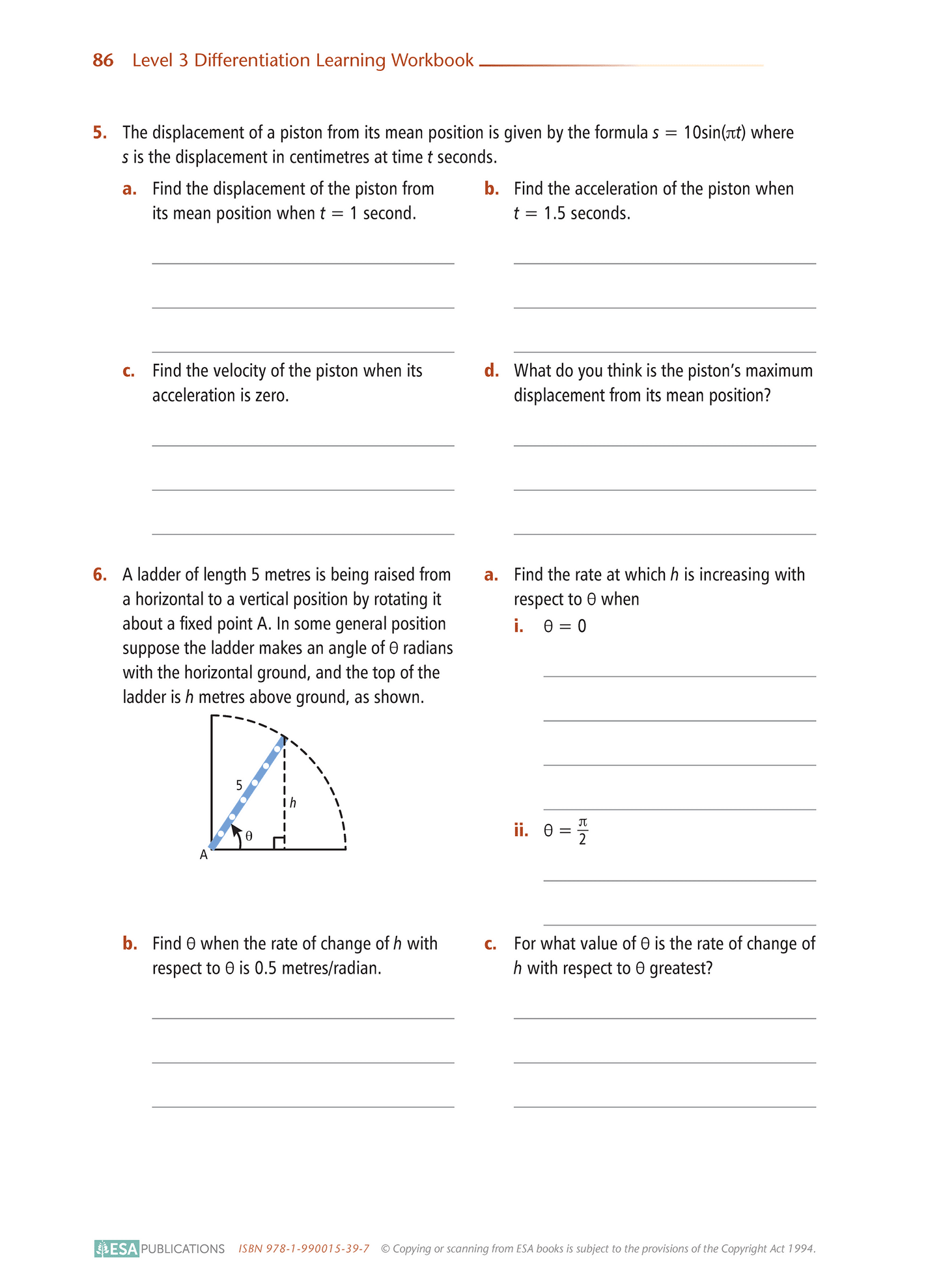 Level 3 Differentiation 3.6 Learning Workbook