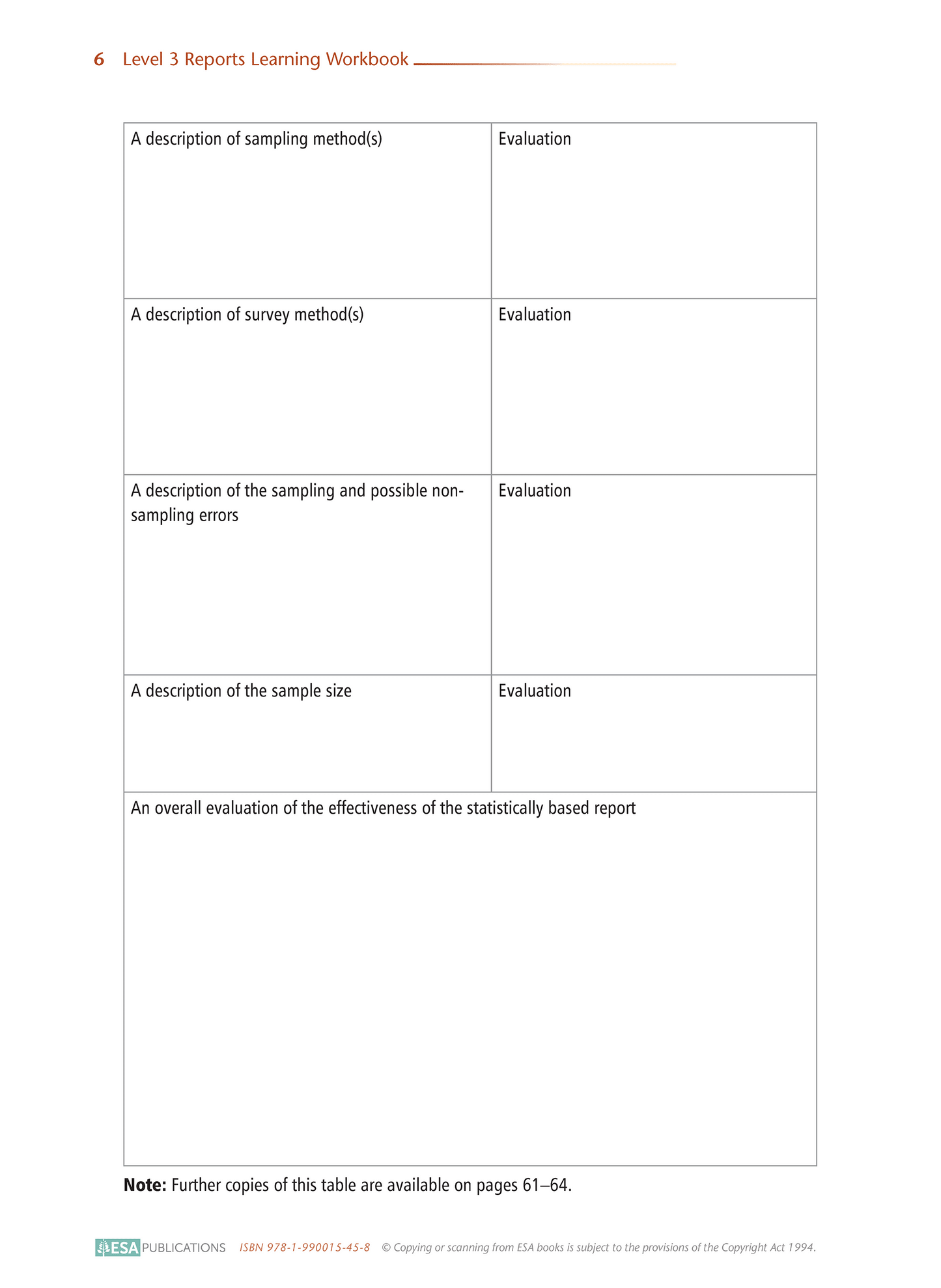 Level 3 Reports 3.12 Learning Workbook