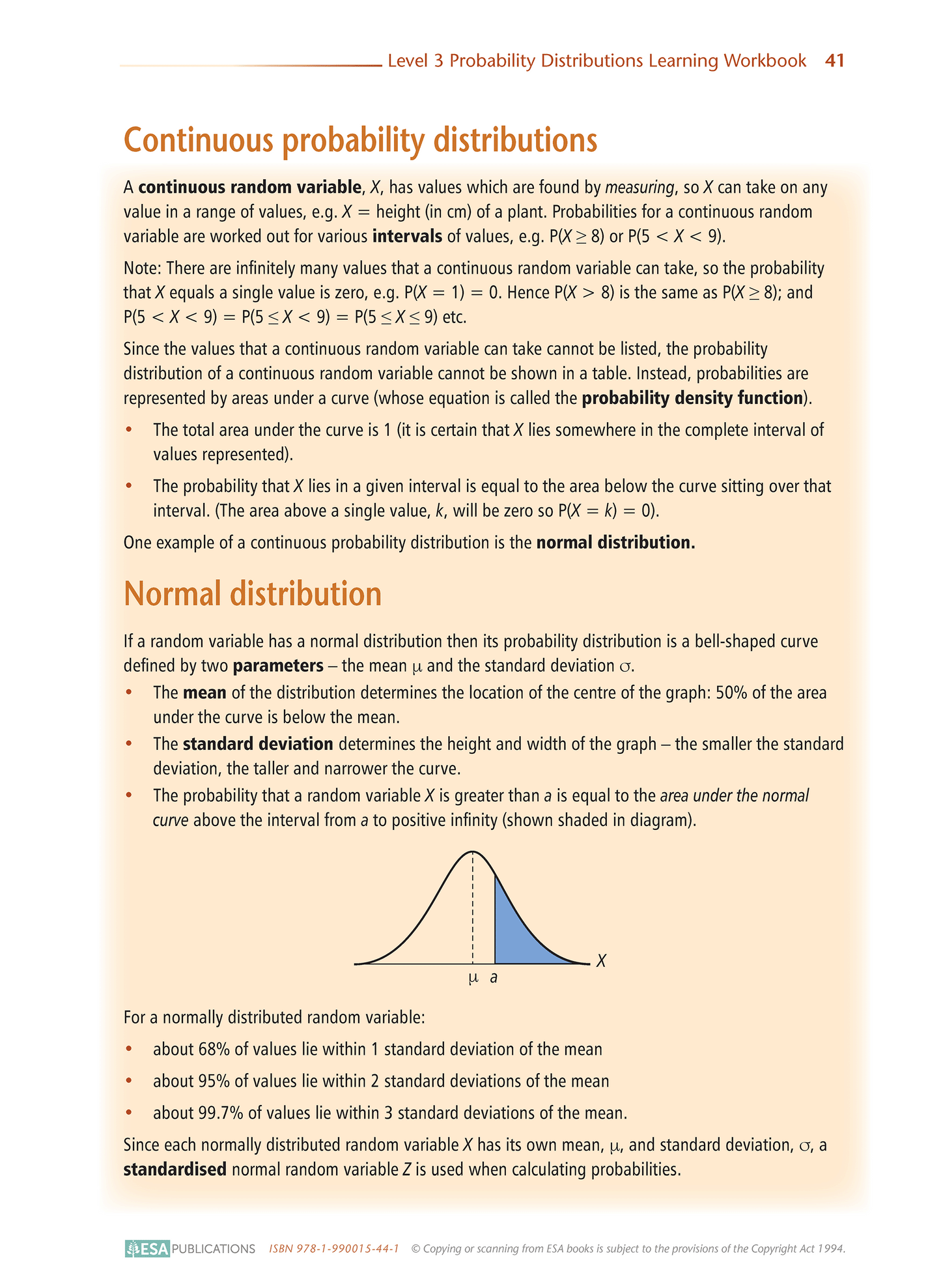 Level 3 Probability Distributions 3.14 Learning Workbook
