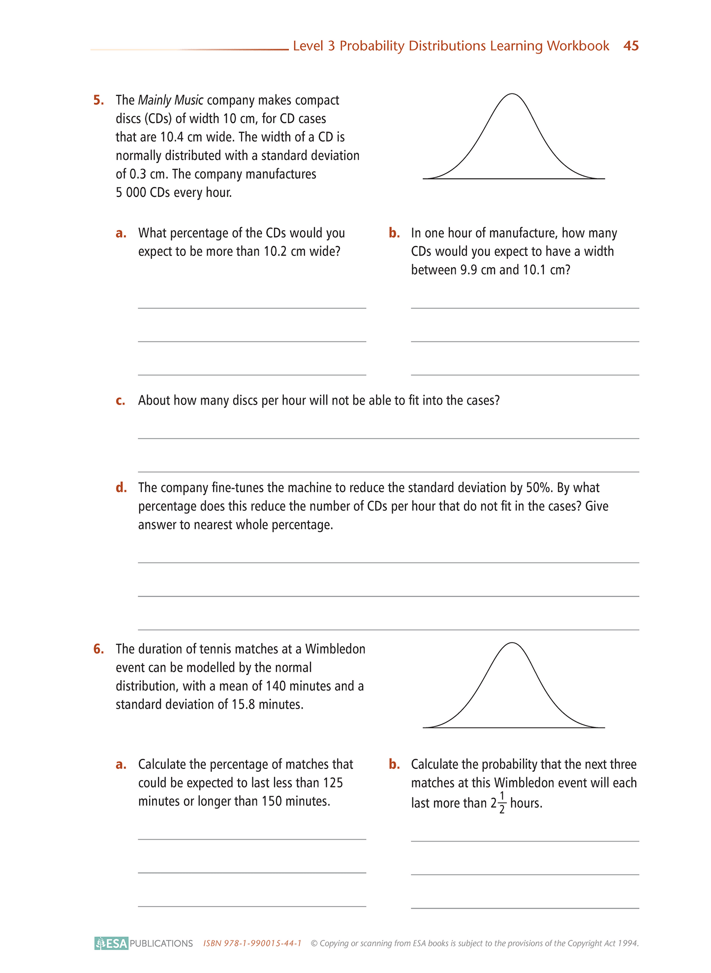 Level 3 Probability Distributions 3.14 Learning Workbook