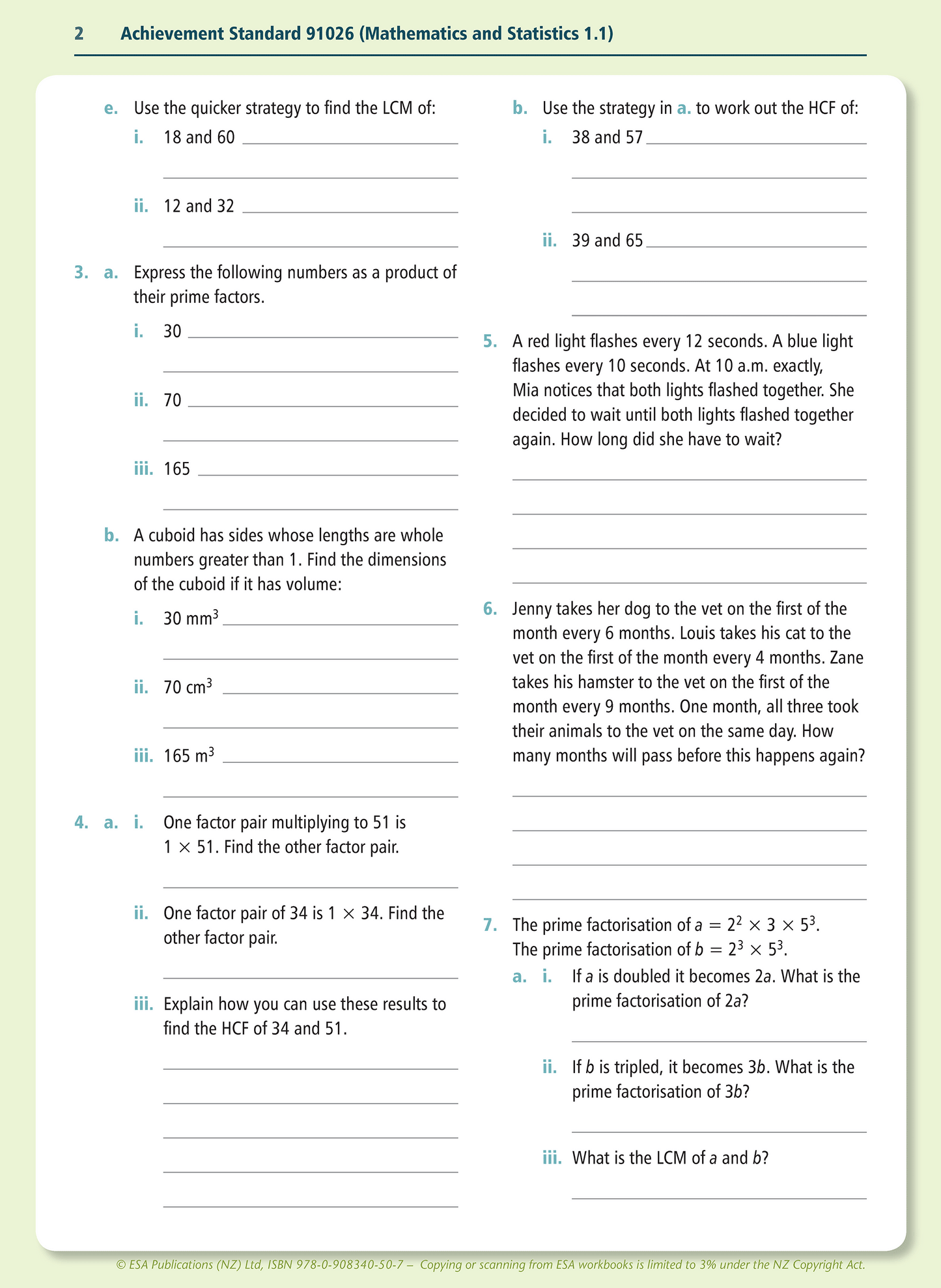 Level 1 Mathematics and Statistics Learning Workbook