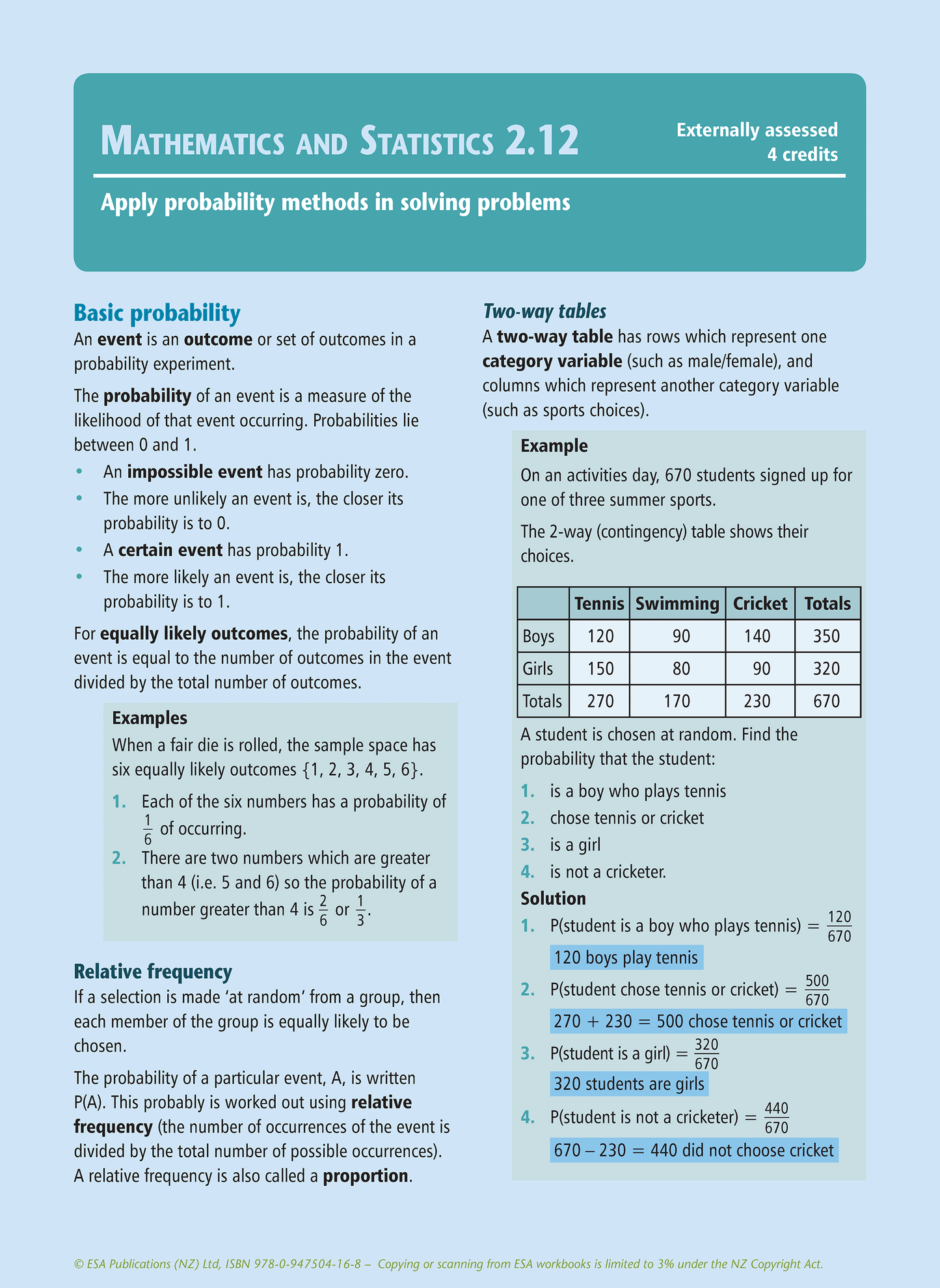 Level 2 Mathematics and Statistics Learning Workbook