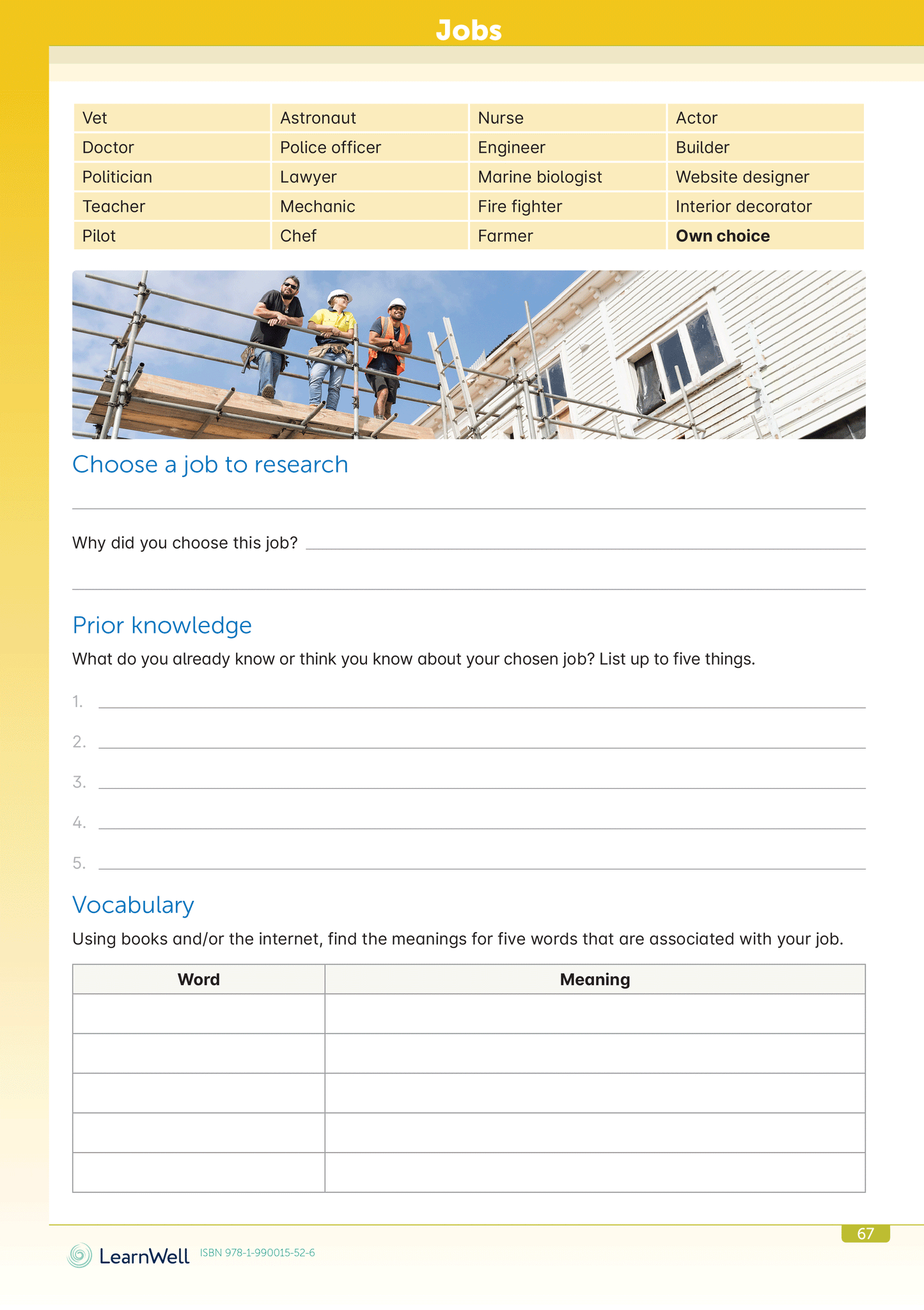 My Topic Research Start Right Workbook