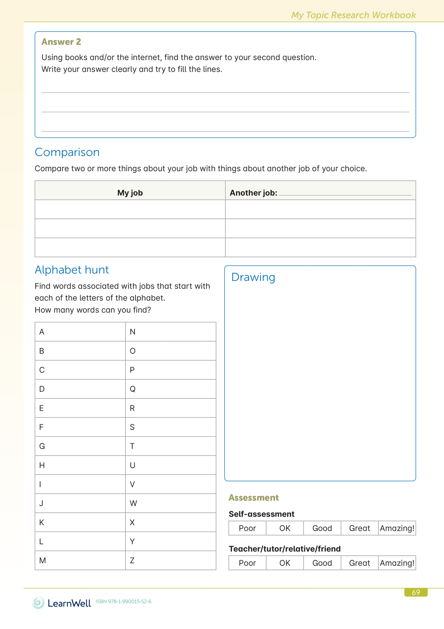 My Topic Research Start Right Workbook