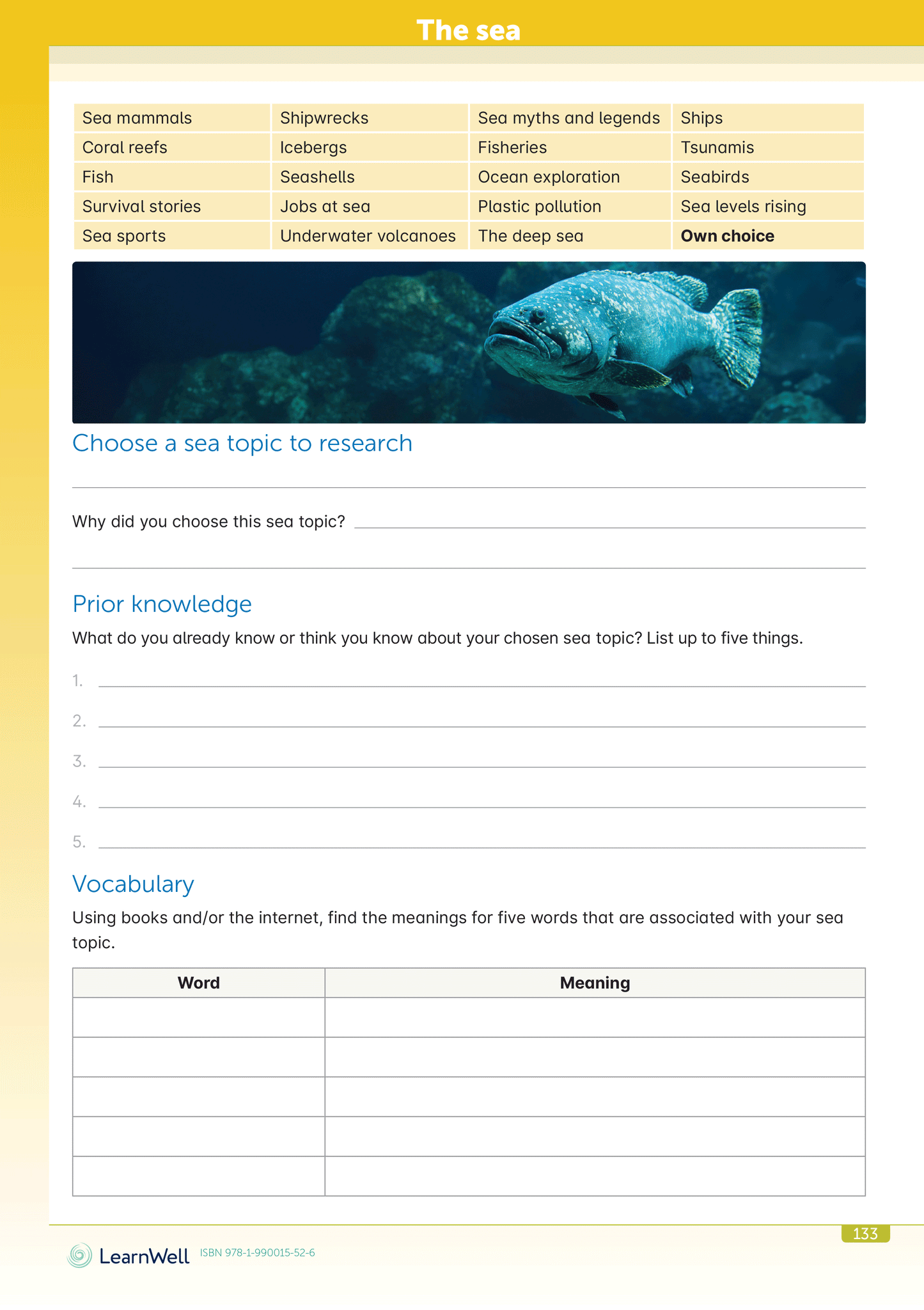 My Topic Research Start Right Workbook
