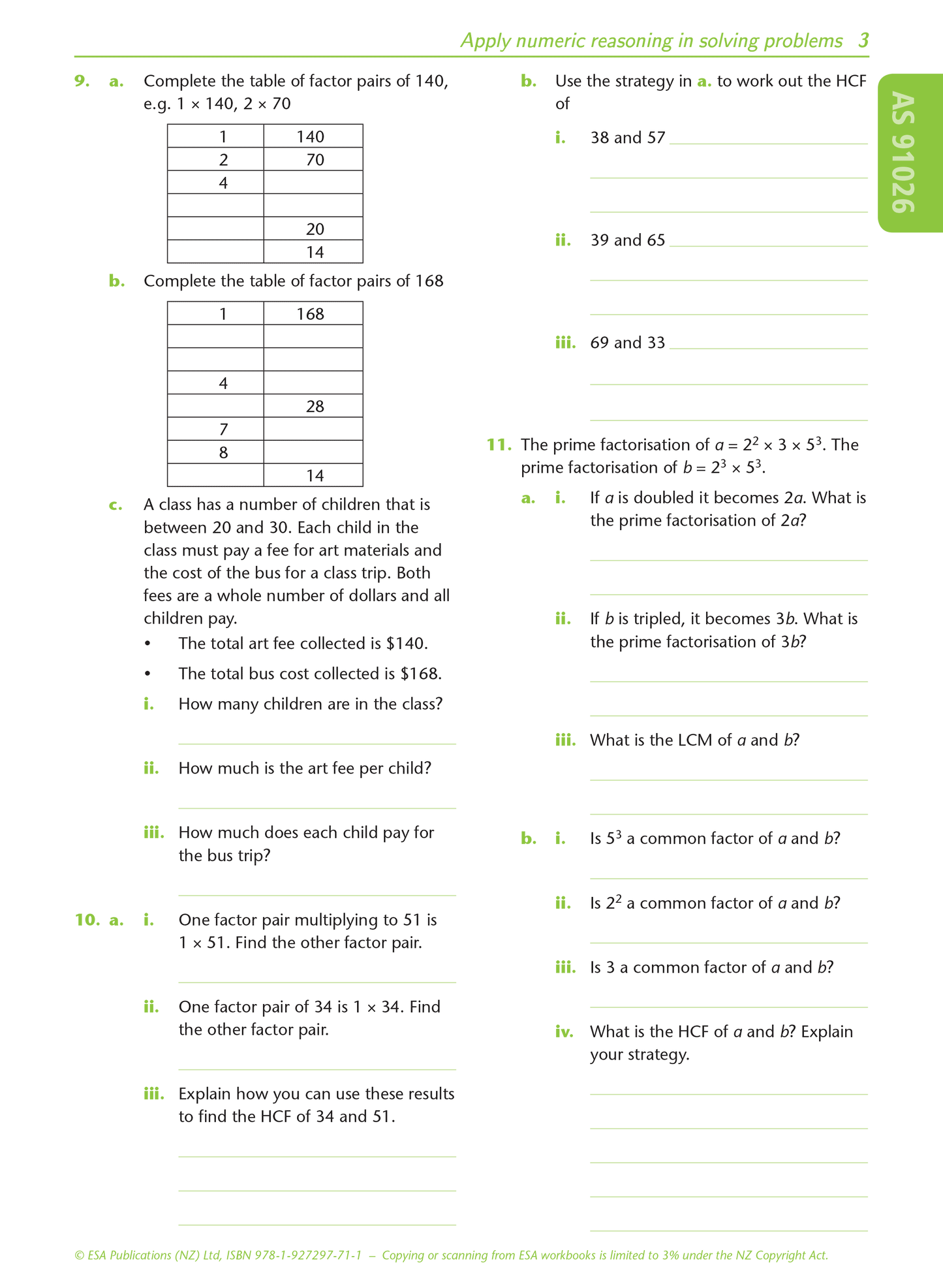 Level 1 Number 1.1 Learning Workbook