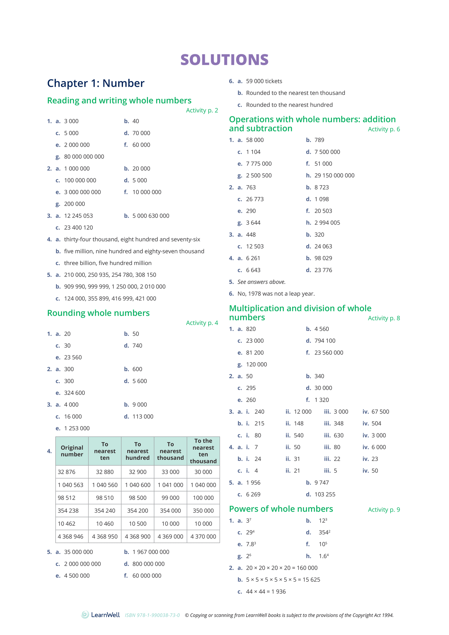 Numeracy Matters Workbook