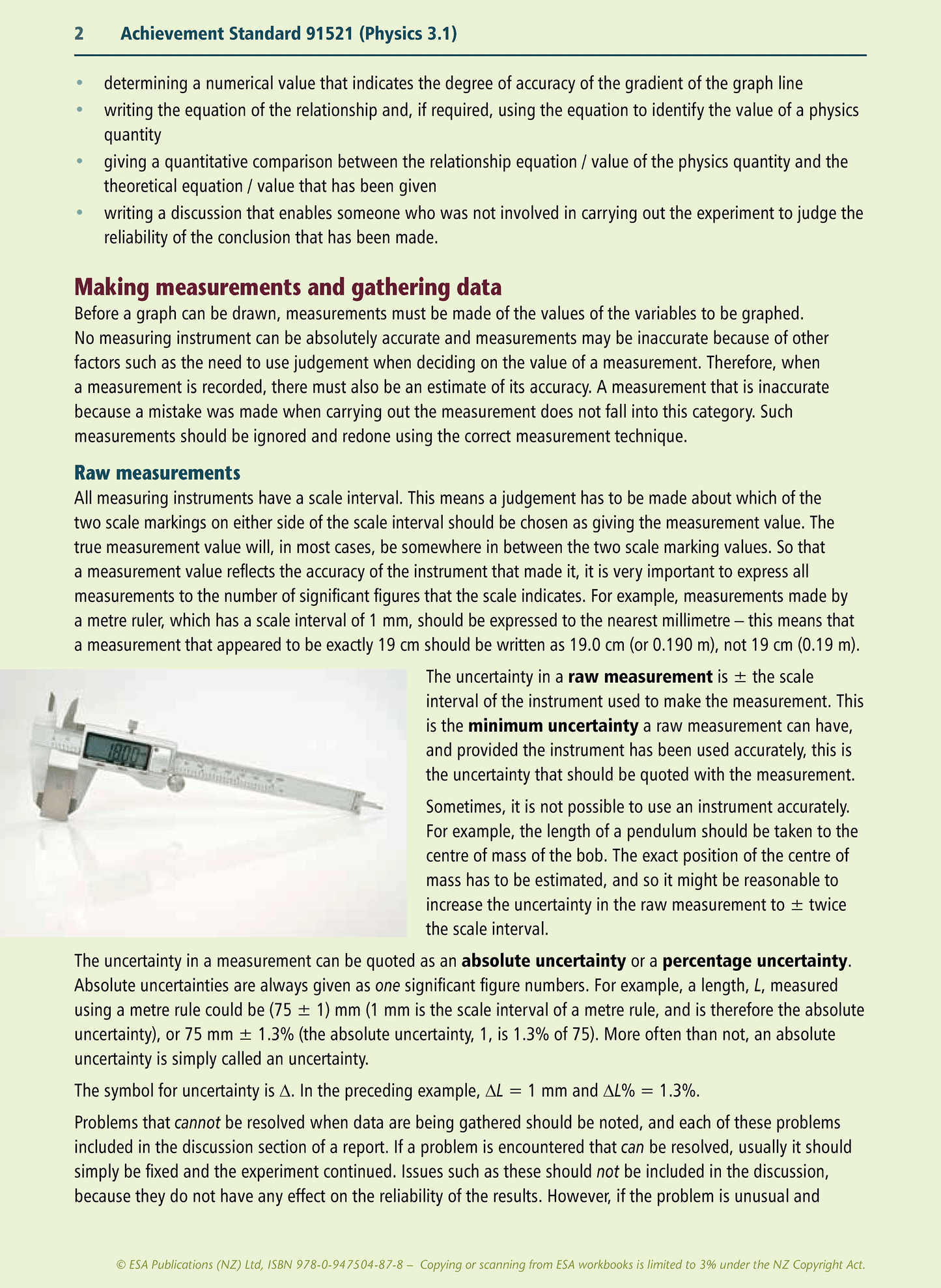 Level 3 Physics Learning Workbook