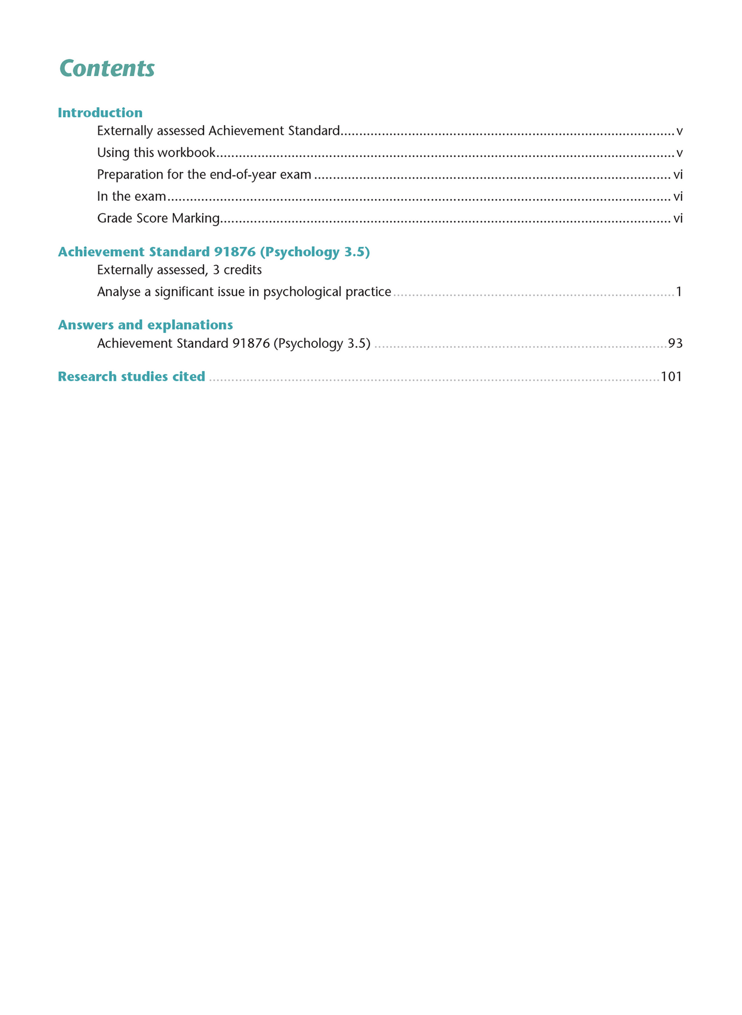 Level 3 Psychology AME Workbook