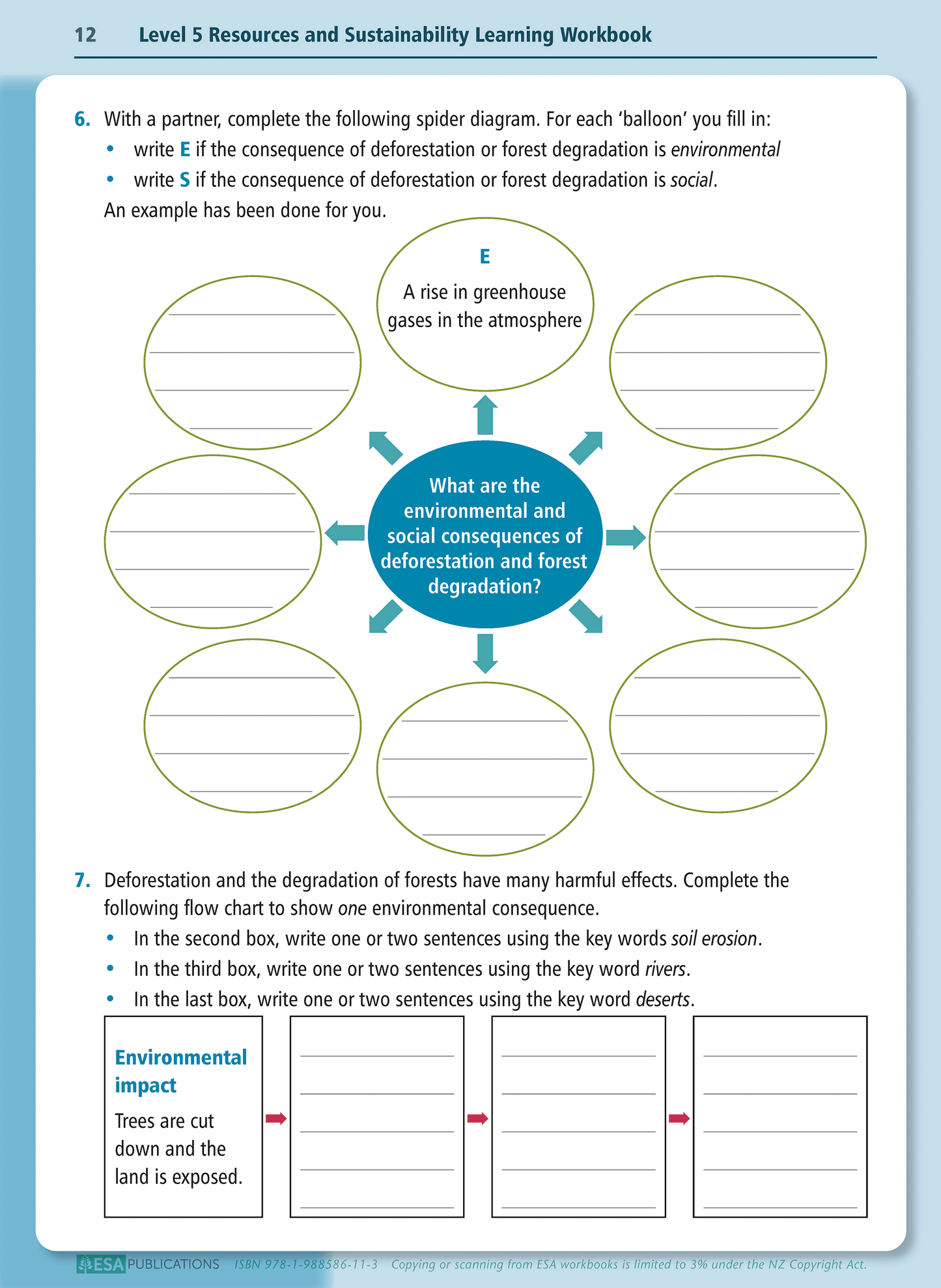 Level 5 Resources & Sustainability Learning Workbook