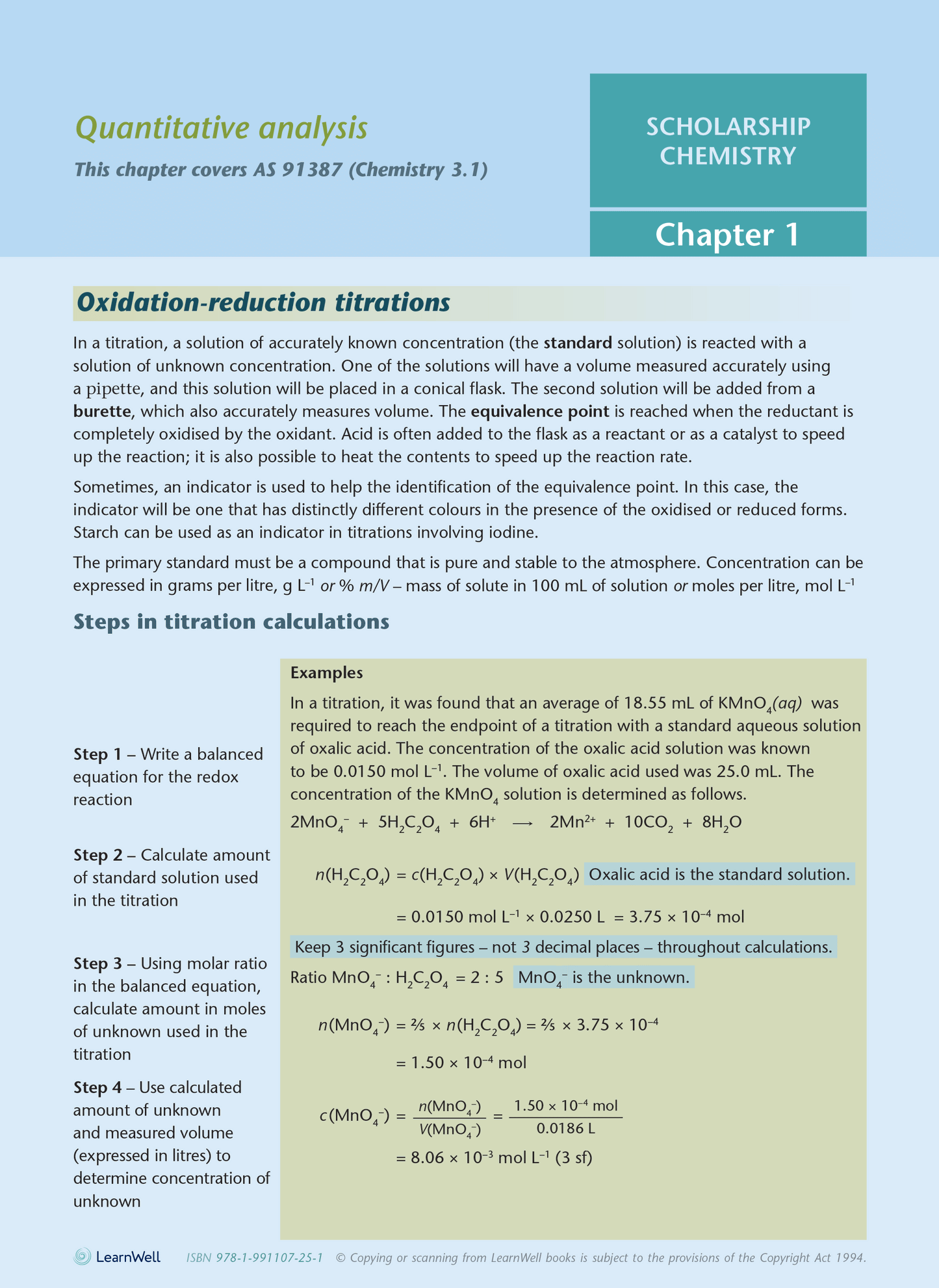 Scholarship Chemistry AME Workbook