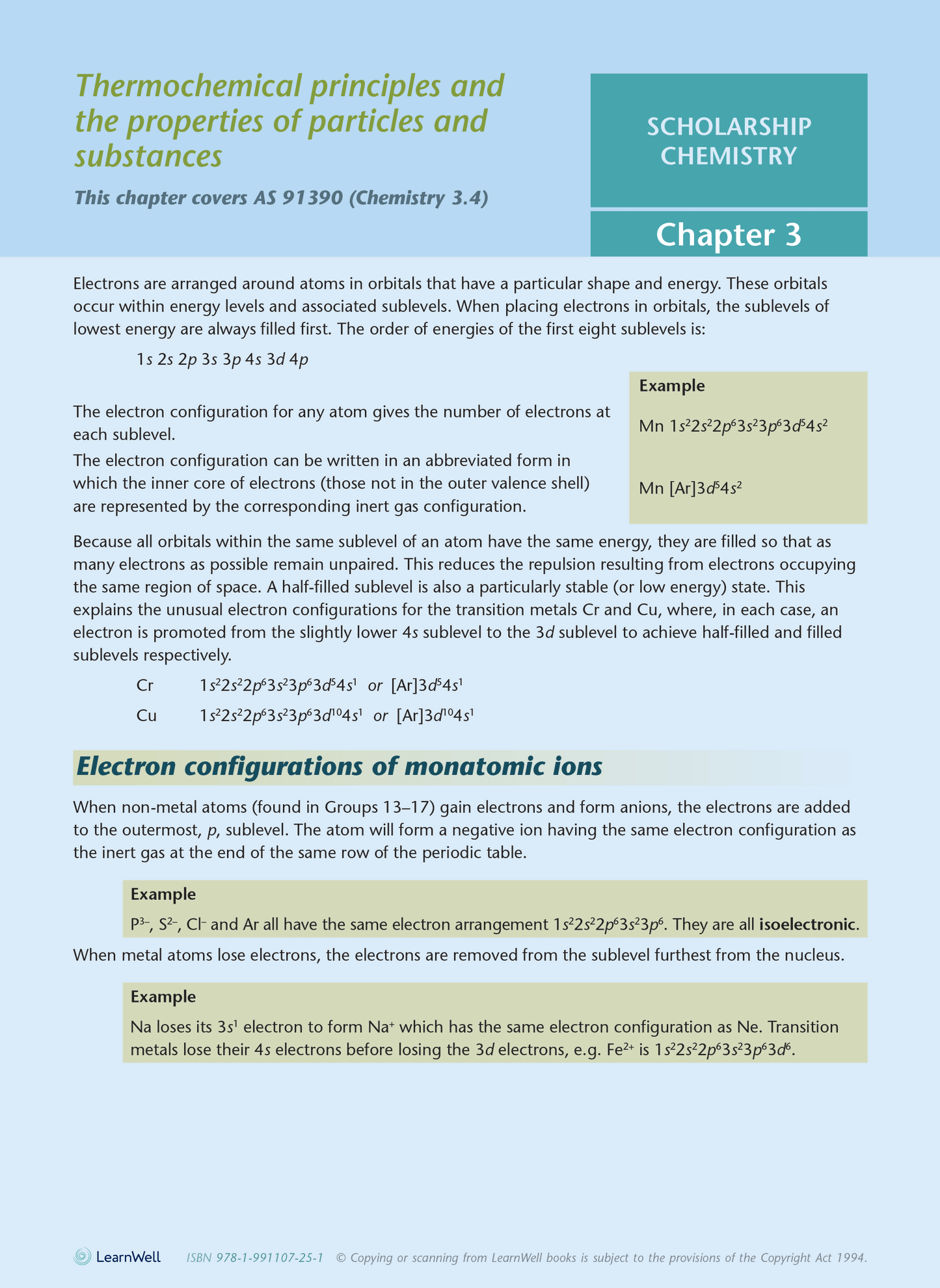 Scholarship Chemistry AME Workbook