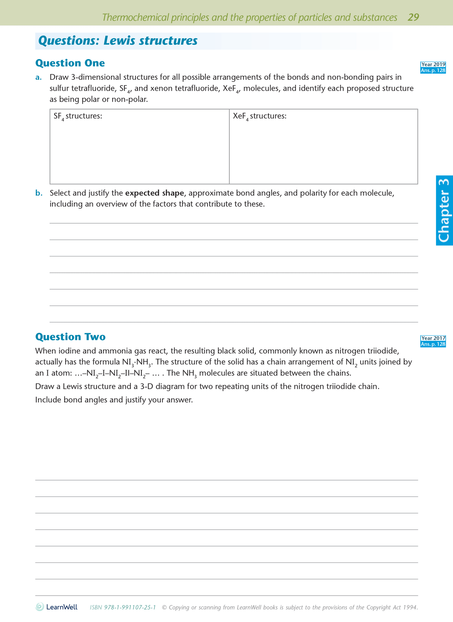 Scholarship Chemistry AME Workbook