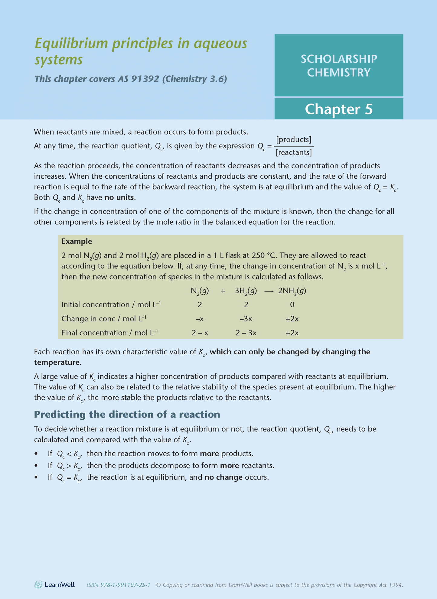 Scholarship Chemistry AME Workbook