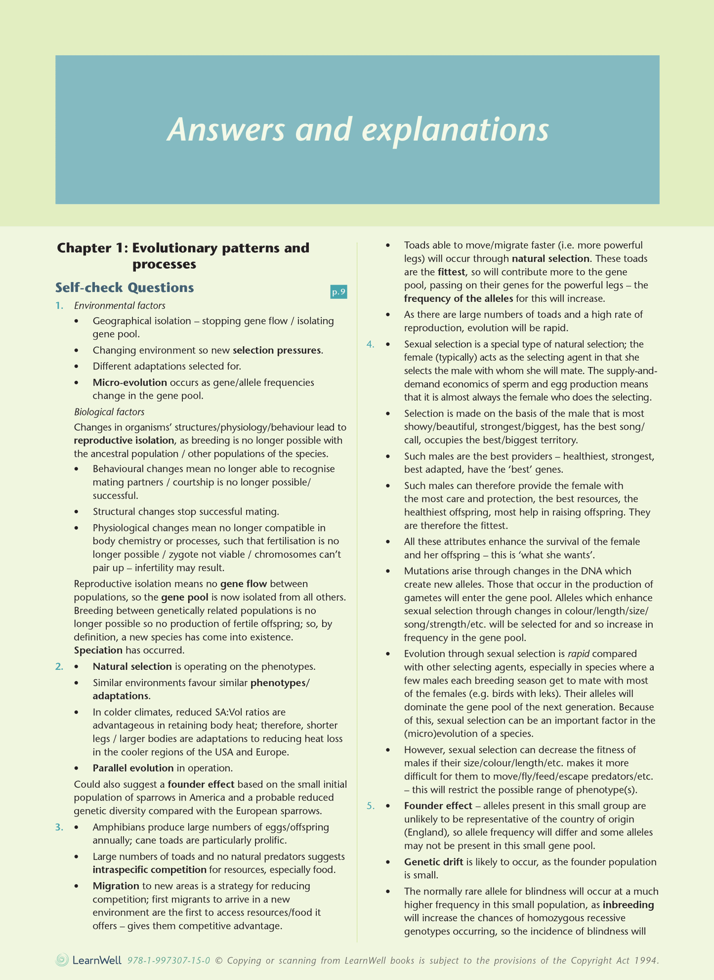 Scholarship Biology AME Workbook