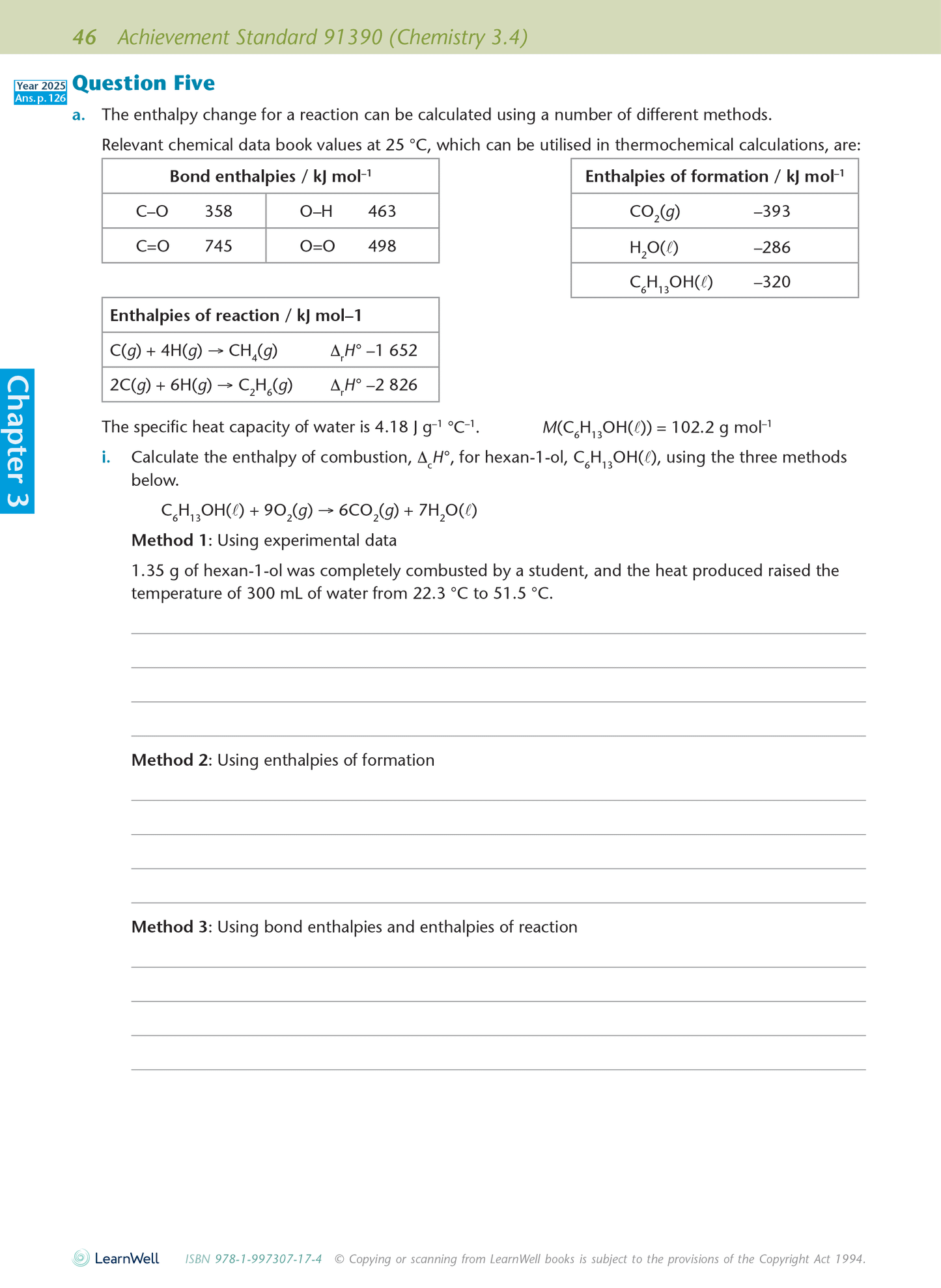 Scholarship Chemistry AME Workbook