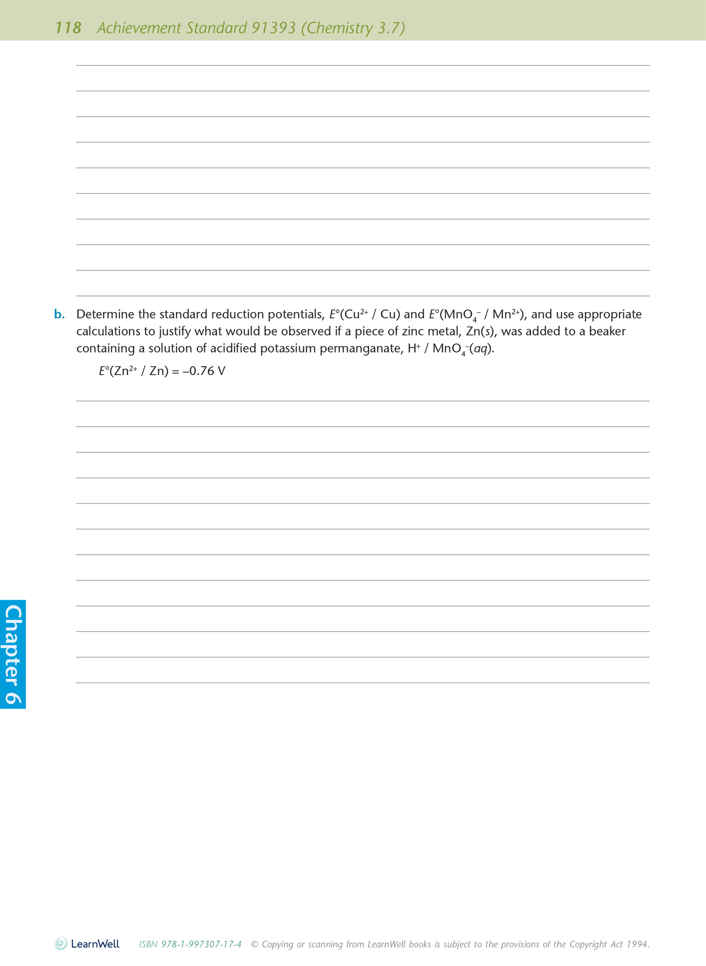 Scholarship Chemistry AME Workbook