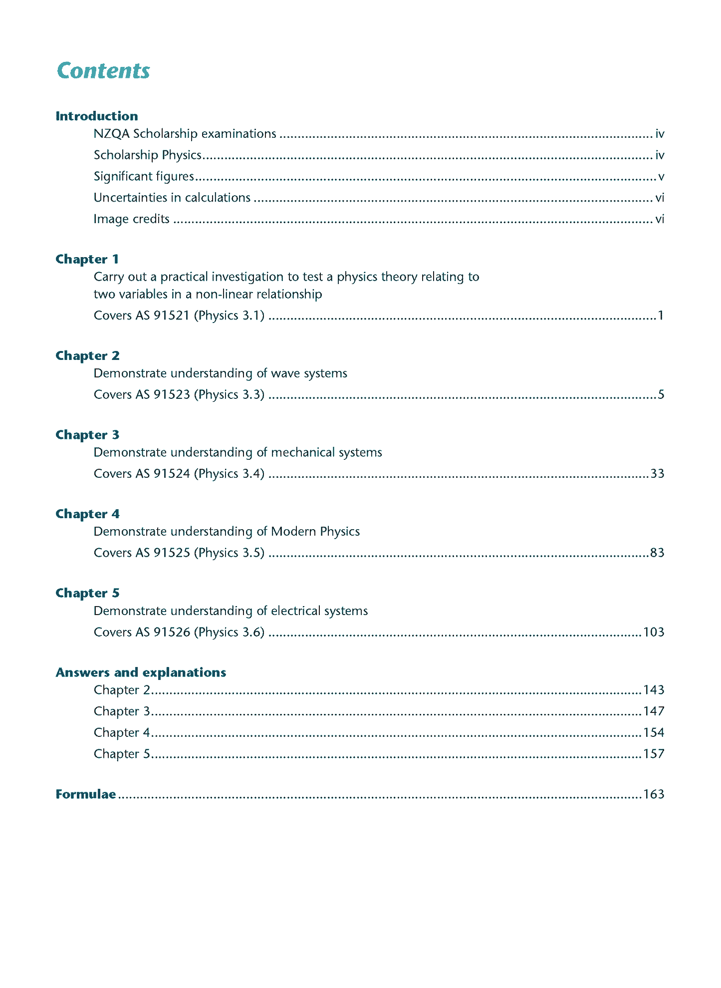 Scholarship Physics AME Workbook