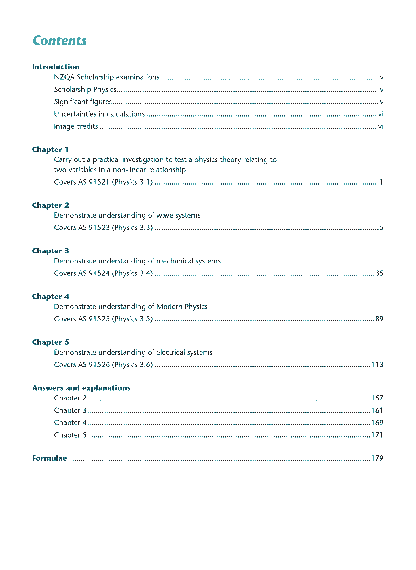 Scholarship Physics AME Workbook