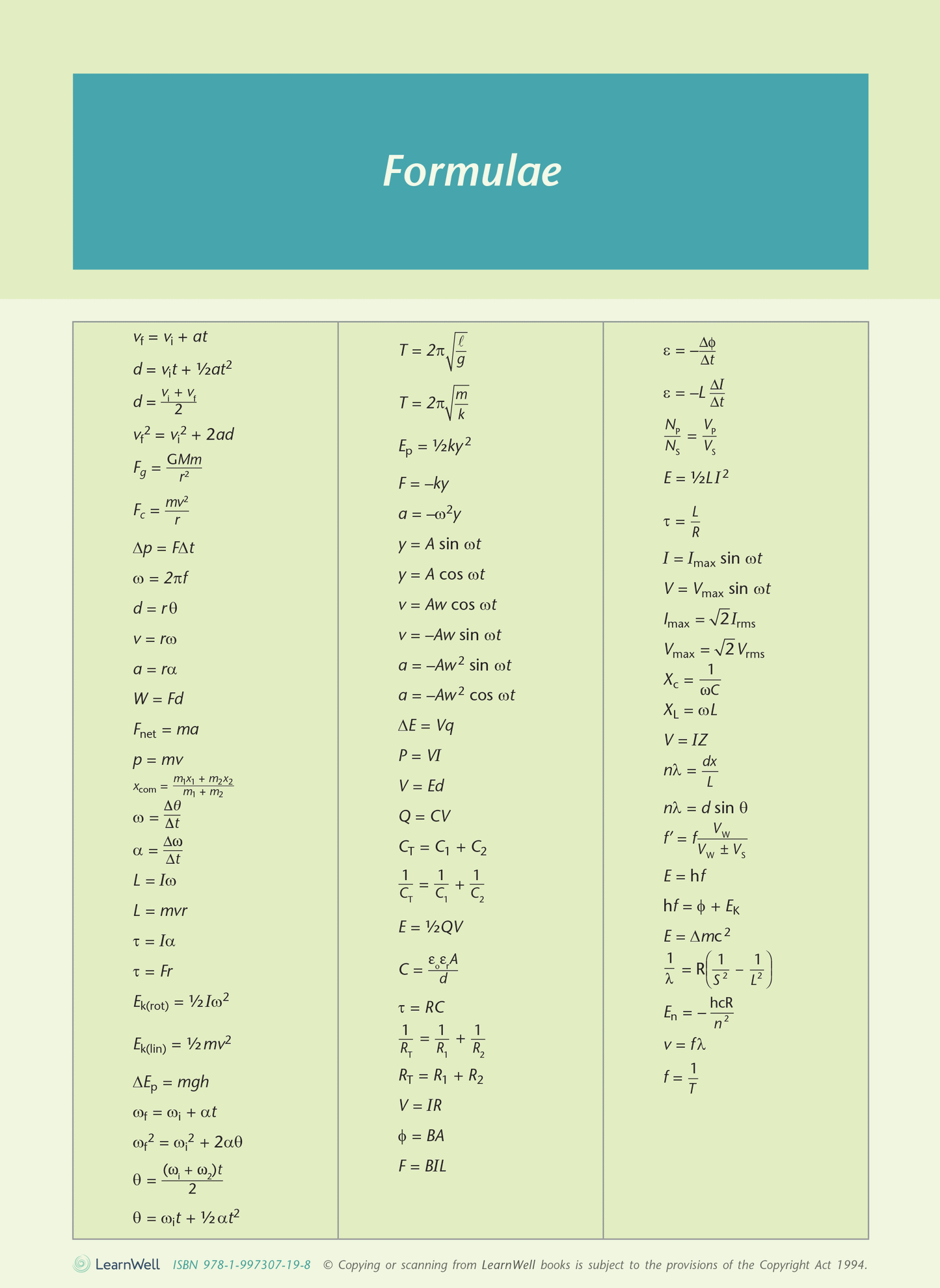 Scholarship Physics AME Workbook