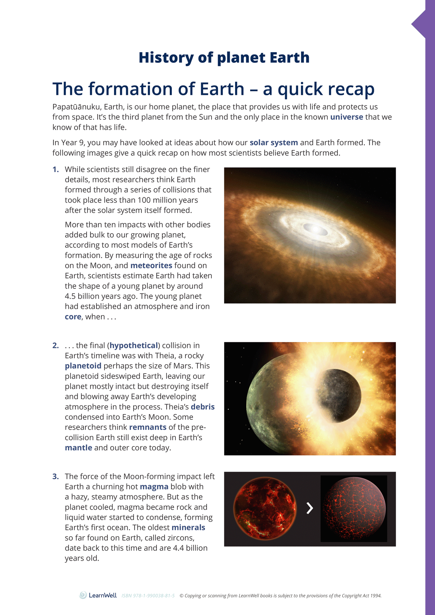 Year 10 Planet Earth and Beyond Learning Guide