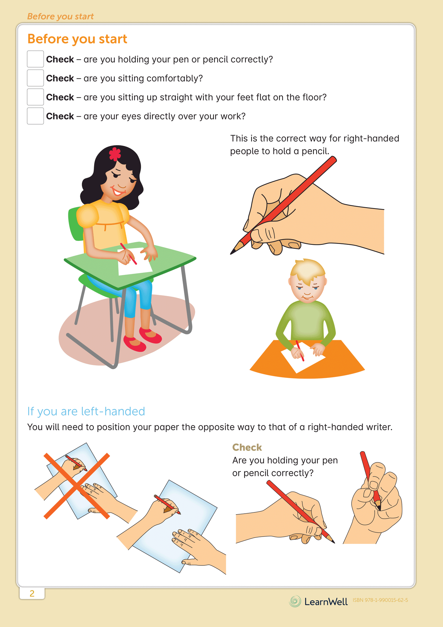 Senior Handwriting Start Right Workbook