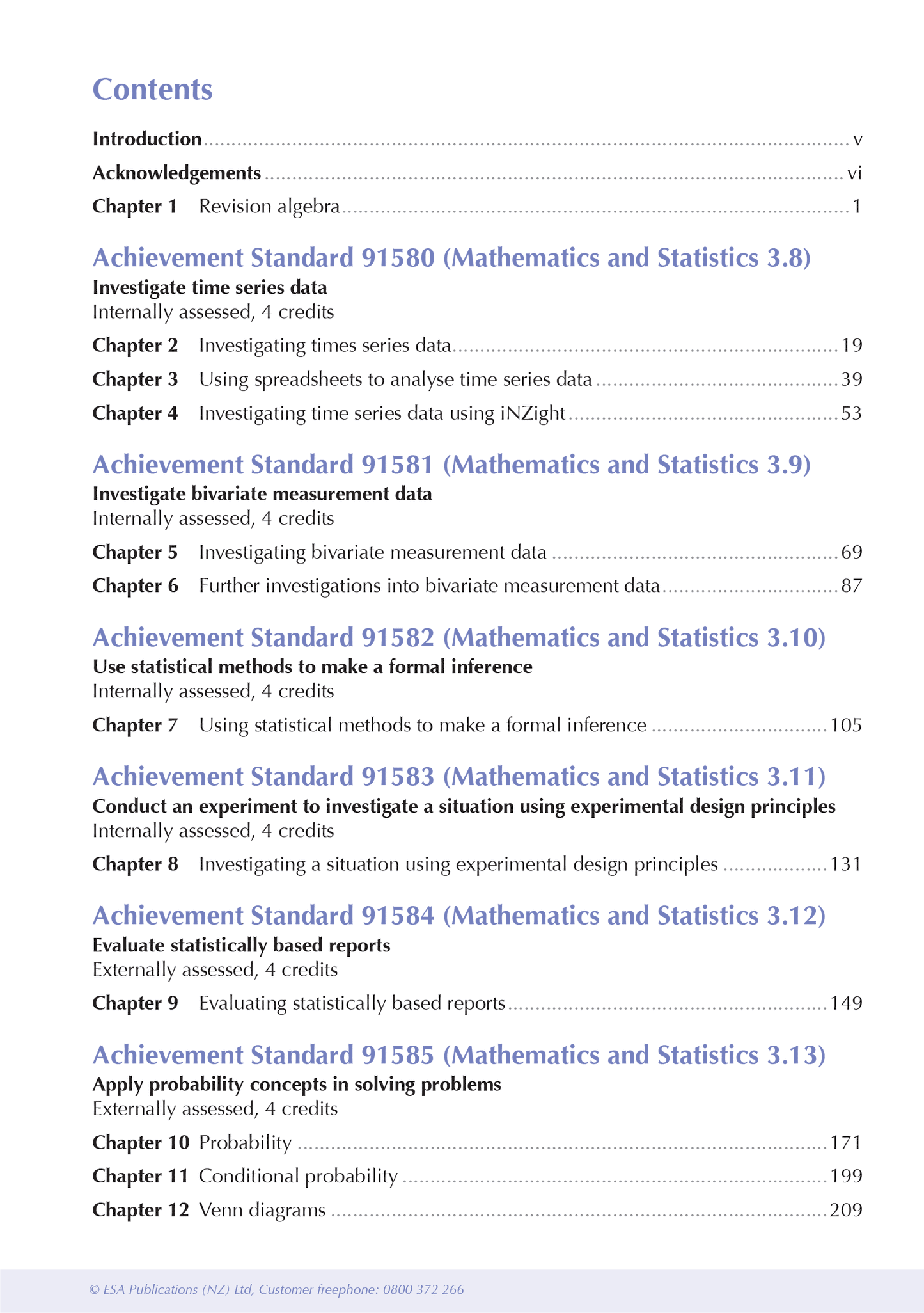 Level 3 Statistics ESA Study Guide