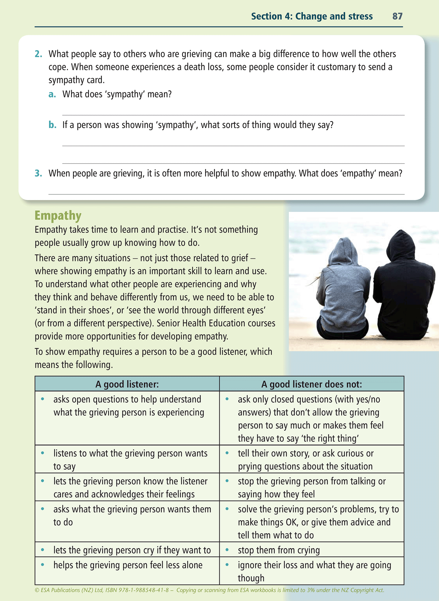 Level 5 Wellbeing and Relationships Learning Workbook